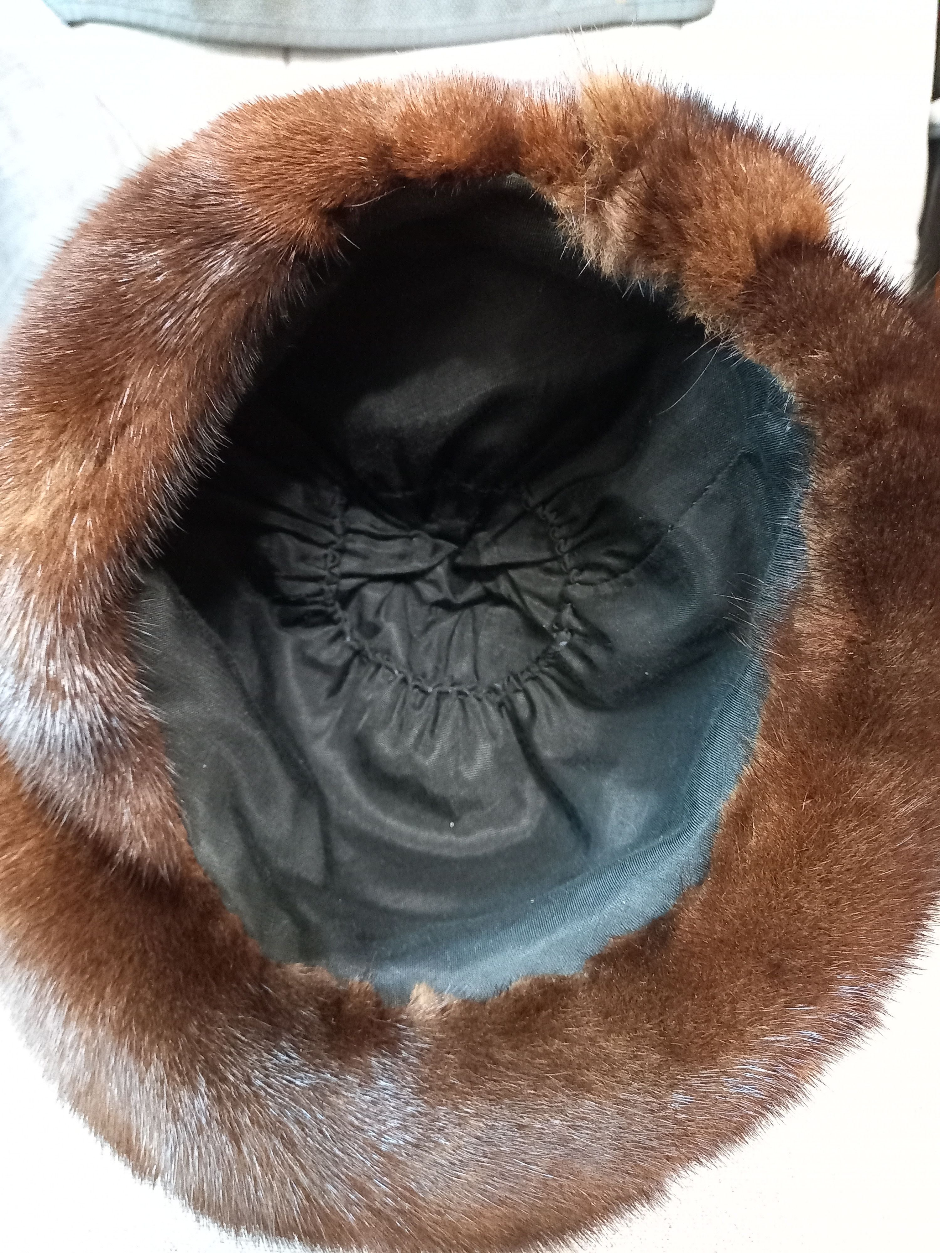 Vintage Vintage mink fur hat Size ONE SIZE - 4 Thumbnail