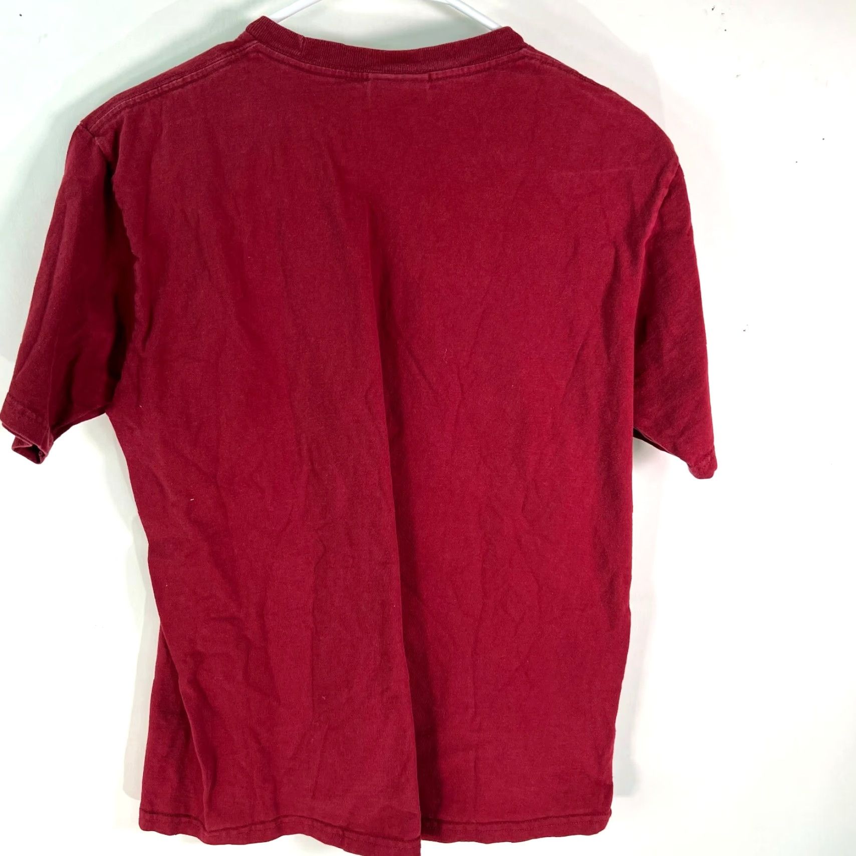 Nike Nike Mens Crew Neck Red T-Shirt Short Sleeve Large Classic Size US L / EU 52-54 / 3 - 2 Thumbnail