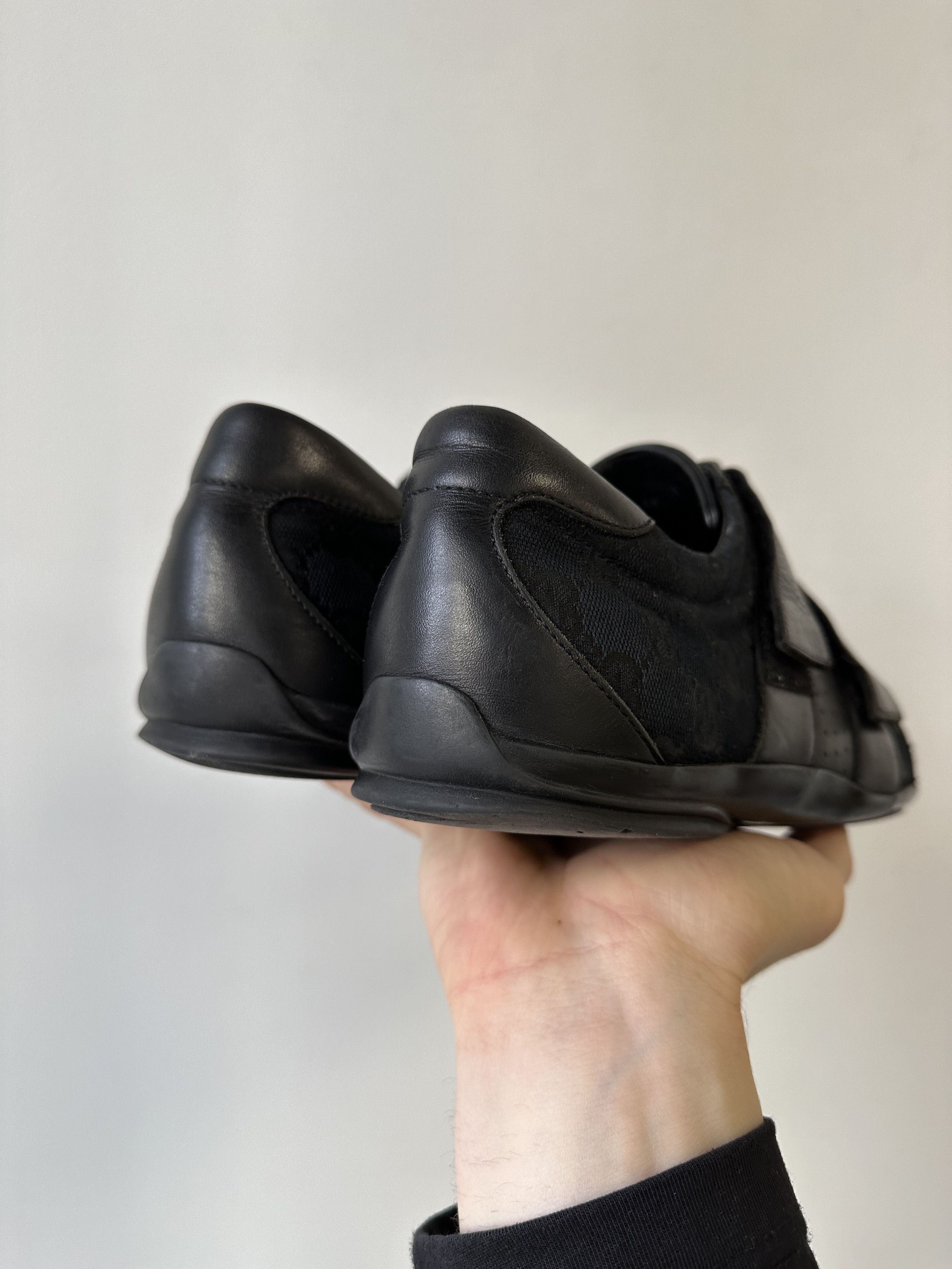 Designer × Gucci Gucci Monogram Vintage y2k Velcro Trainers Sneakers 5935AC Size US 8.5 / EU 41-42 - 7 Thumbnail