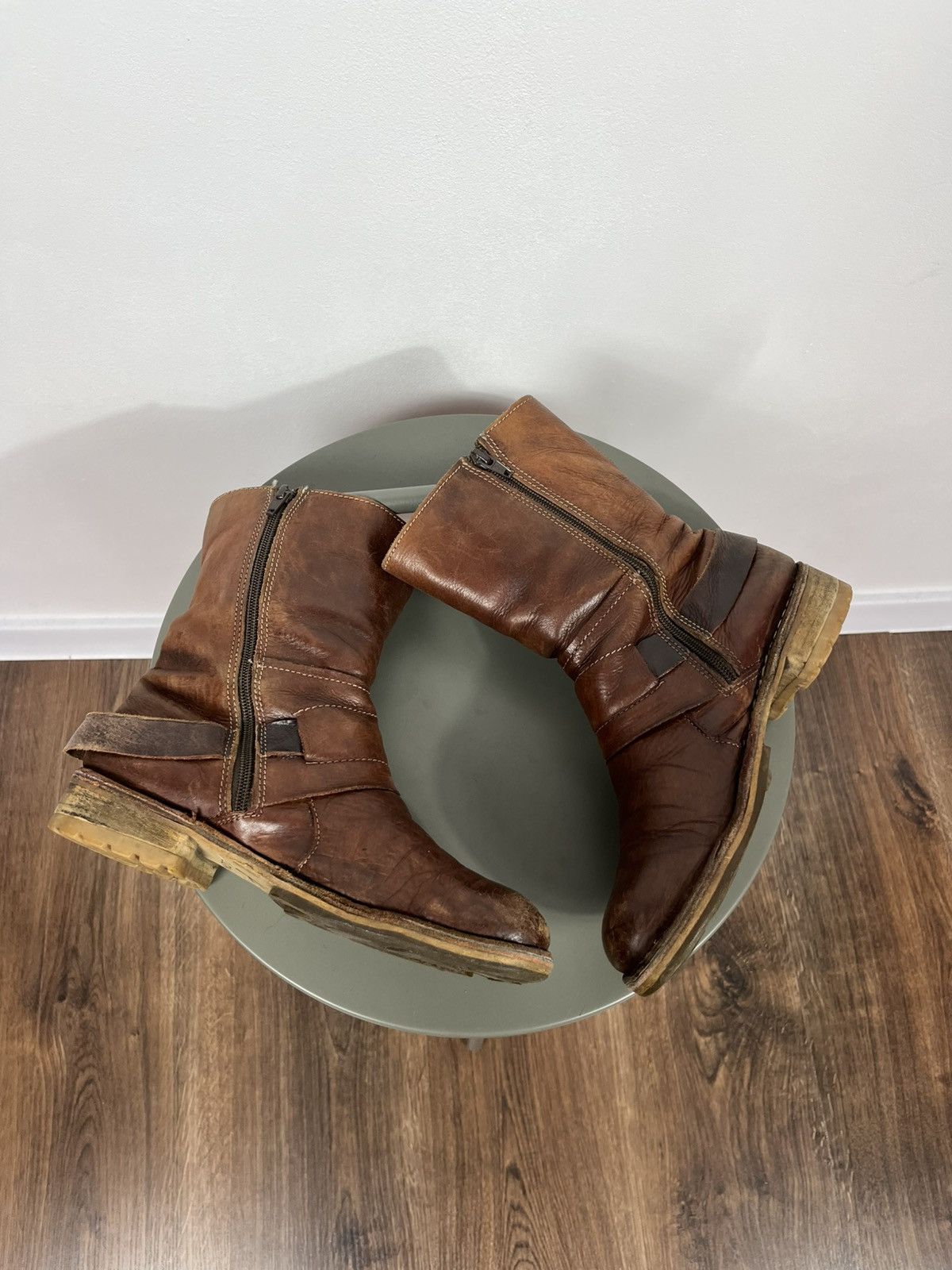 Other Fly London Brown Leather Mid Calf Boots With Side Buckle 39 Size US 9 / IT 39 - 14 Thumbnail