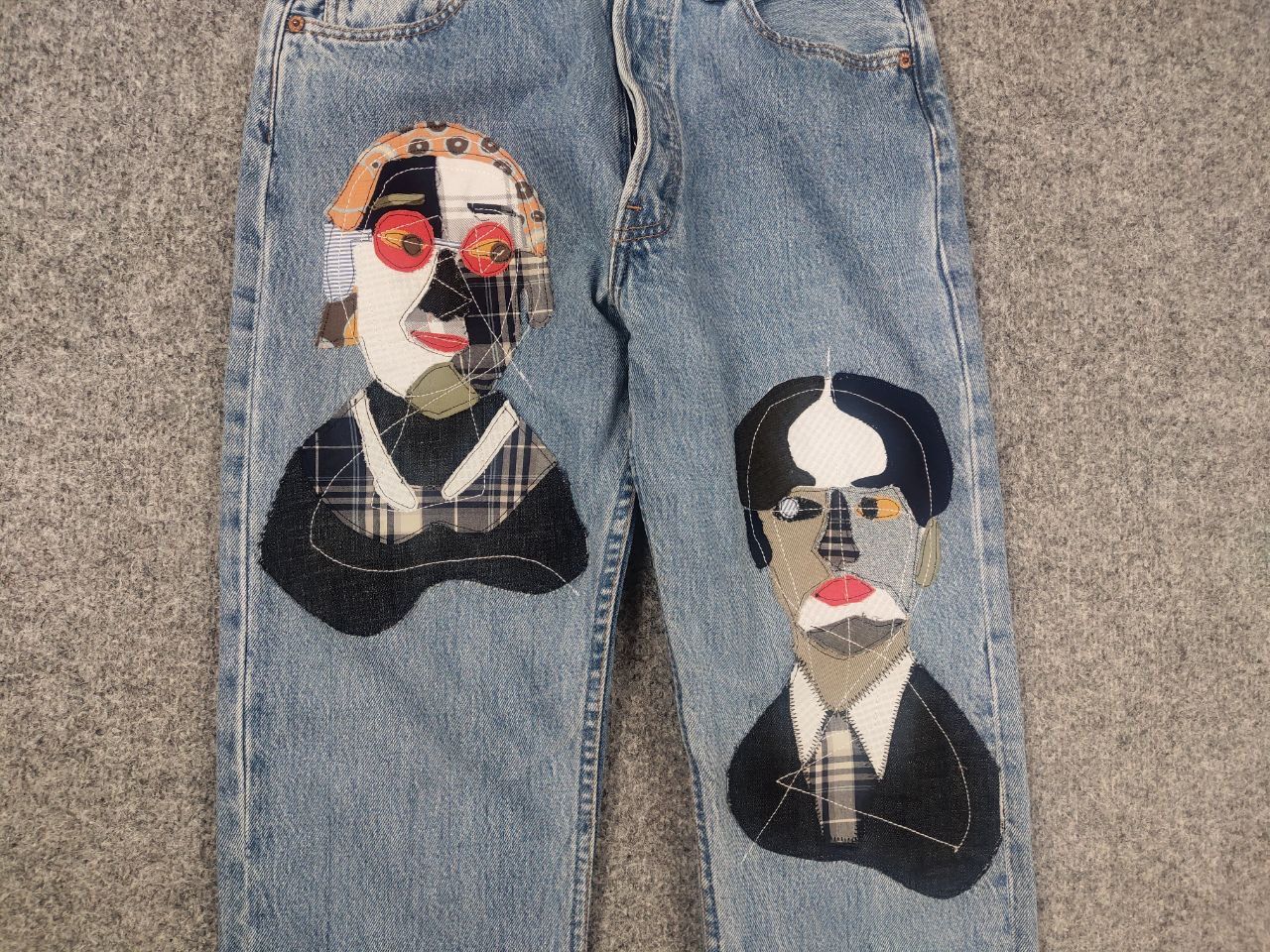 Levi's Vintage 90's Levi’s 501 Sashiko Kapital Jeans junya Style Size 29" - 5 Thumbnail