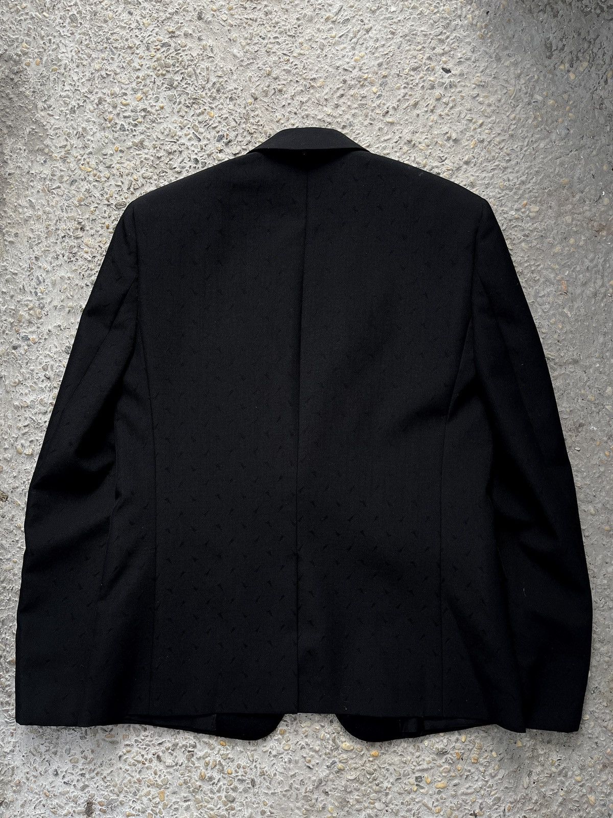 Saint Laurent Paris SS19 Black Satin Lapel Blazer Size 48R - 2 Thumbnail