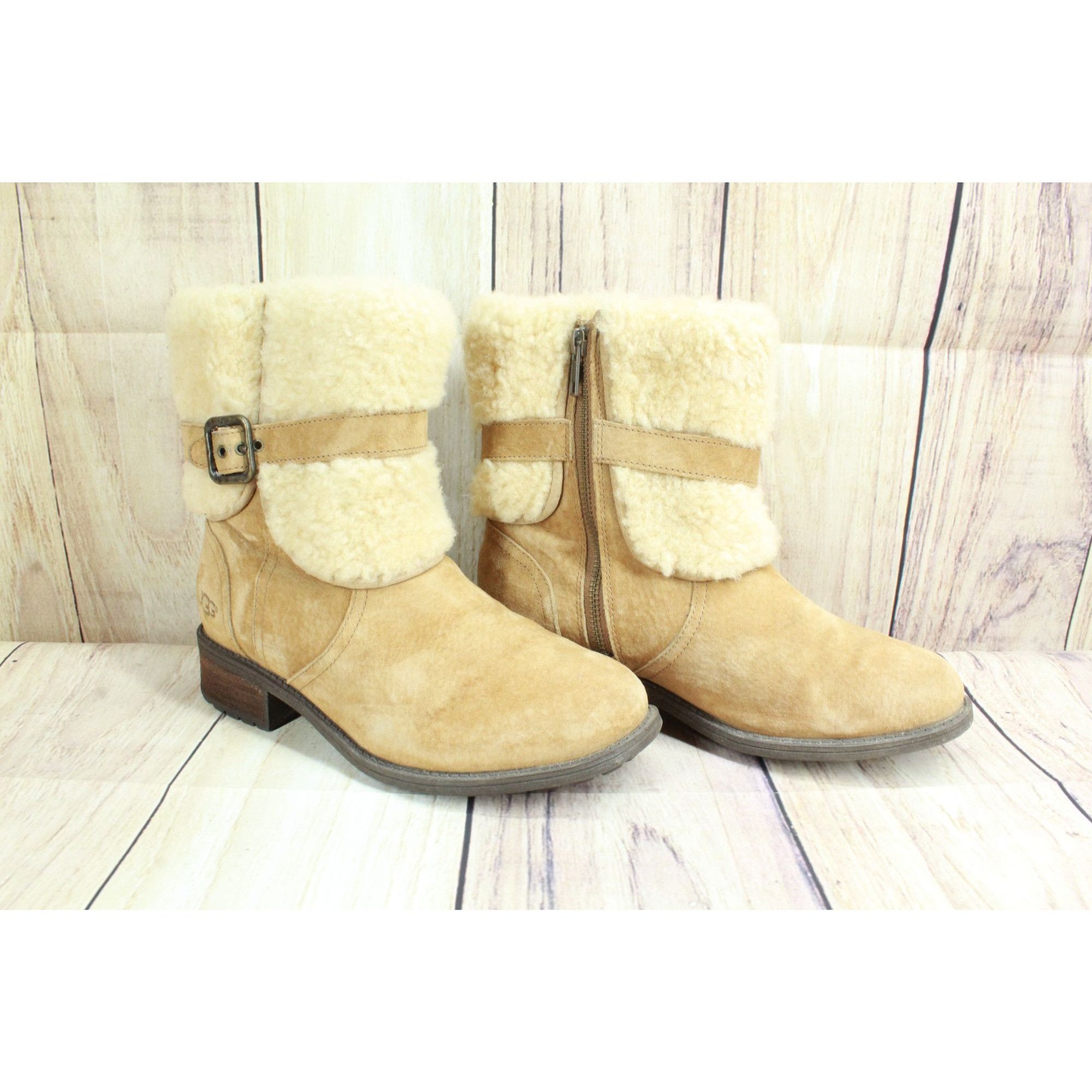 Ugg UGG Women’s Blayre II Tan Suede Fleece Boots Size 7 Size US 7 / IT 37 - 3 Thumbnail