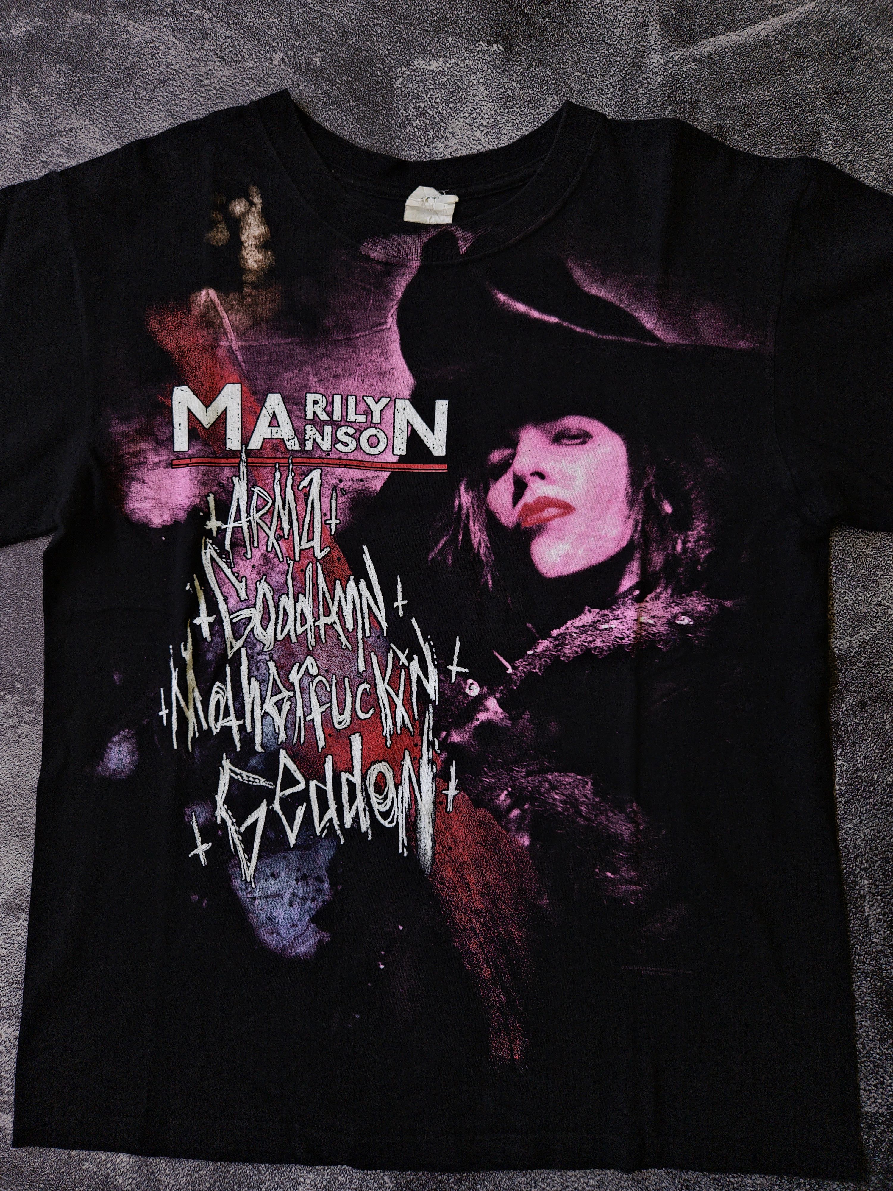 Marilyn Manson × Vintage Vintage Marilyn Manson T-Shirt Size M Size US M / EU 48-50 / 2 - 1 Thumbnail