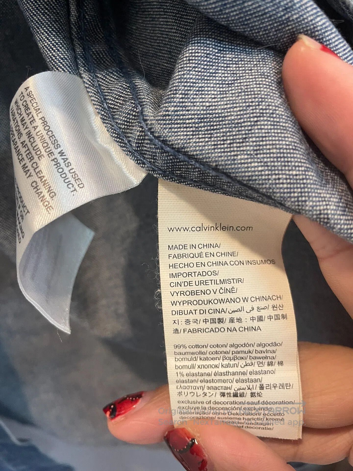 Calvin Klein 205W39NYC Calvin Klein Denim Long Sleeve Shirt. Size US M / EU 48-50 / 2 - 3 Thumbnail