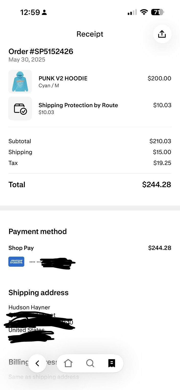 Sp5der Sp5der cyan punk v2 hoodie Size US M / EU 48-50 / 2 - 6 Thumbnail