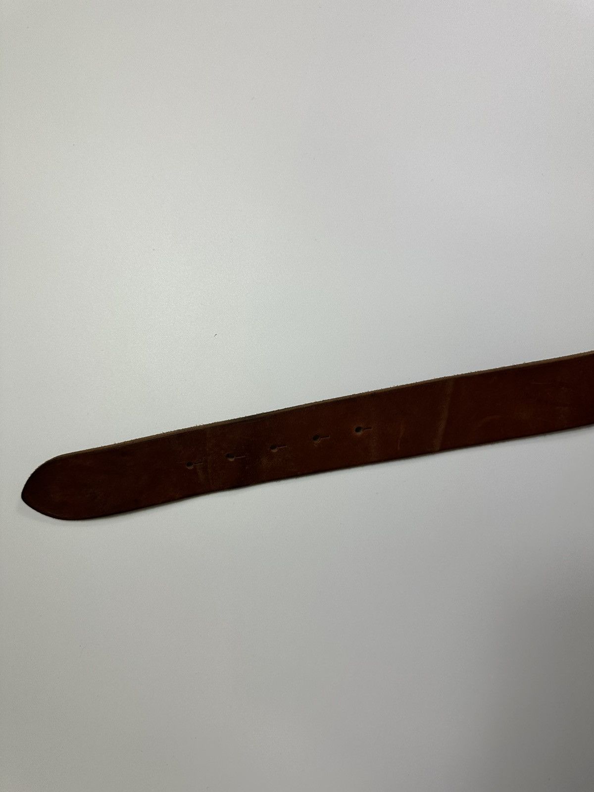 Hugo Boss Hugo Boss Leather Belt Monogram Big Metal Buckle 108 Size Size ONE SIZE - 8 Thumbnail
