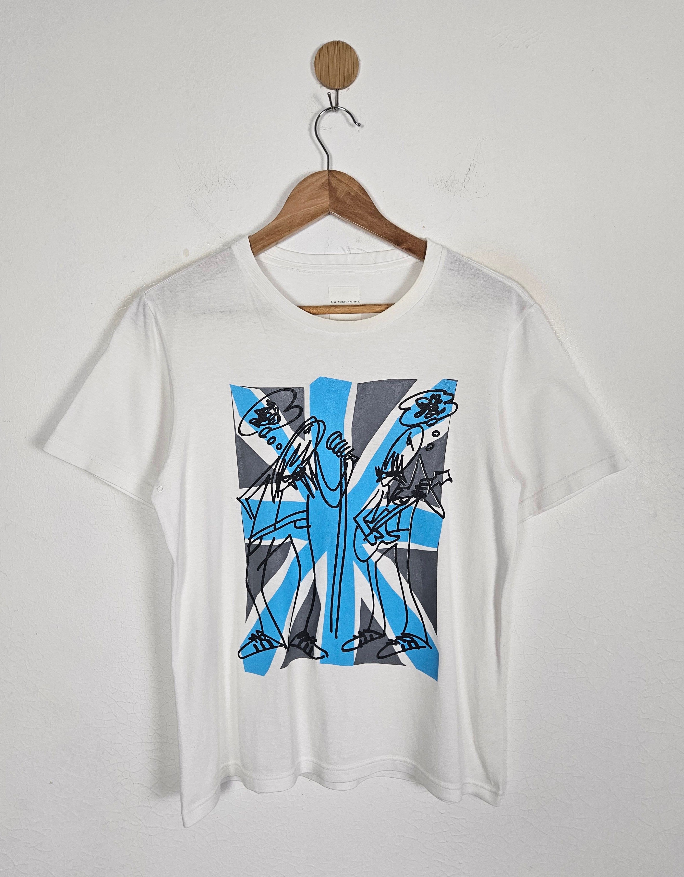 Number Nine Liam & Noel Gallager Oasis Union Jack shirt