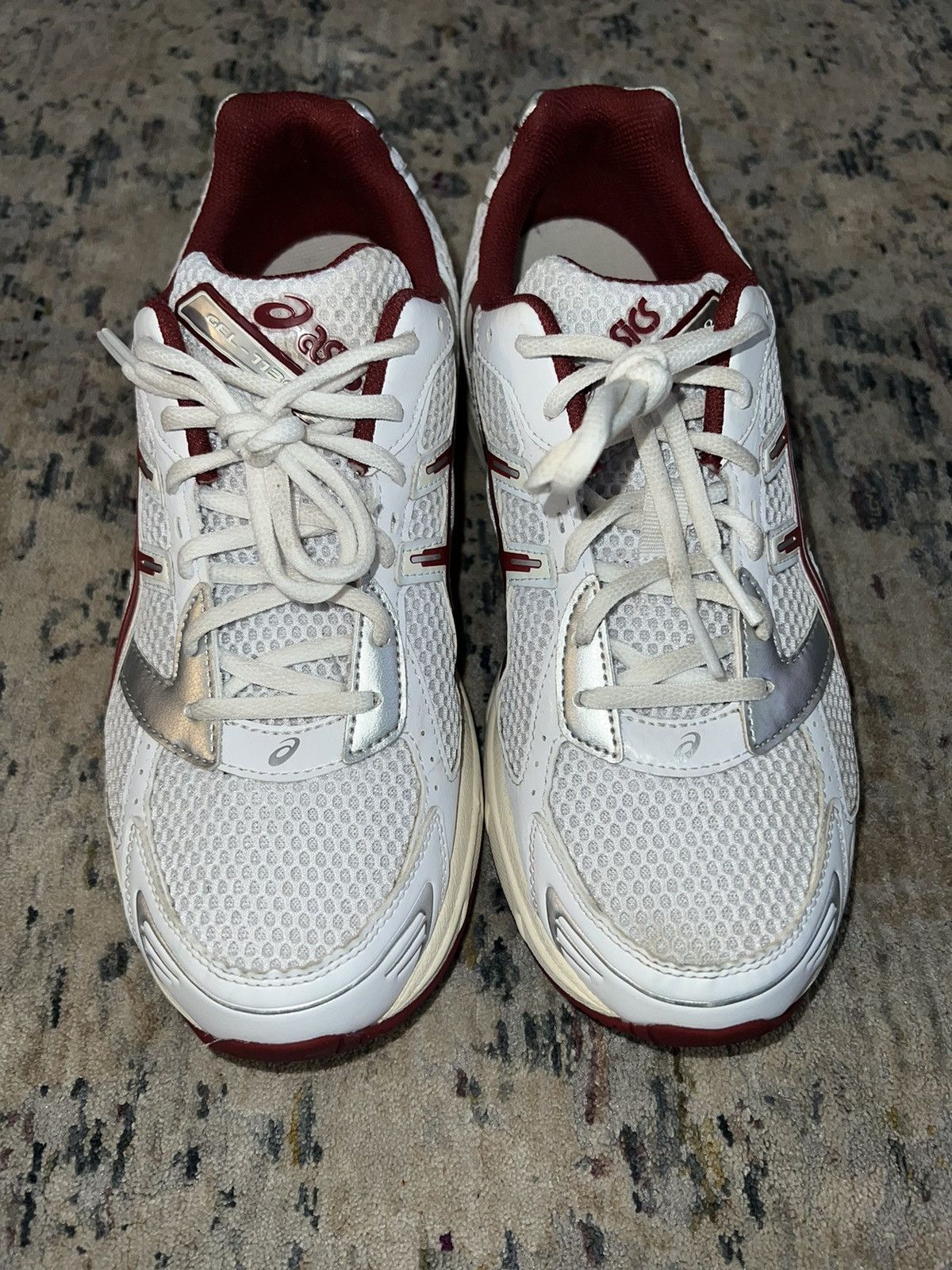 Asics Asics Gel-1130 White Red Dahlia Sz 10M / 11.5W Size US 10 / EU 43 - 2 Thumbnail