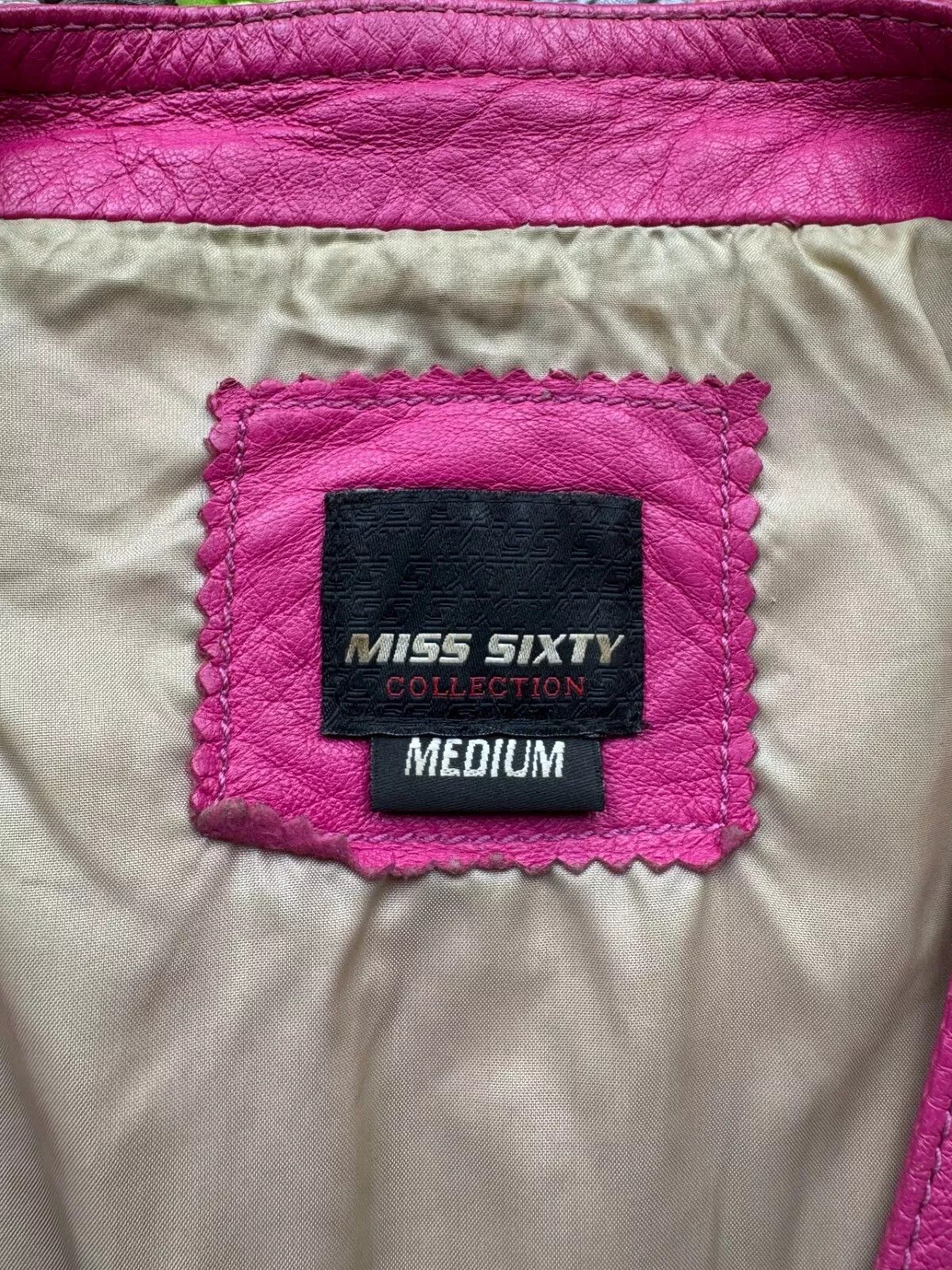 Miss Sixty Miss Sixty Vintage Leather Jacket (V207)(D10) Size M / US 6-8 / IT 42-44 - 3 Thumbnail