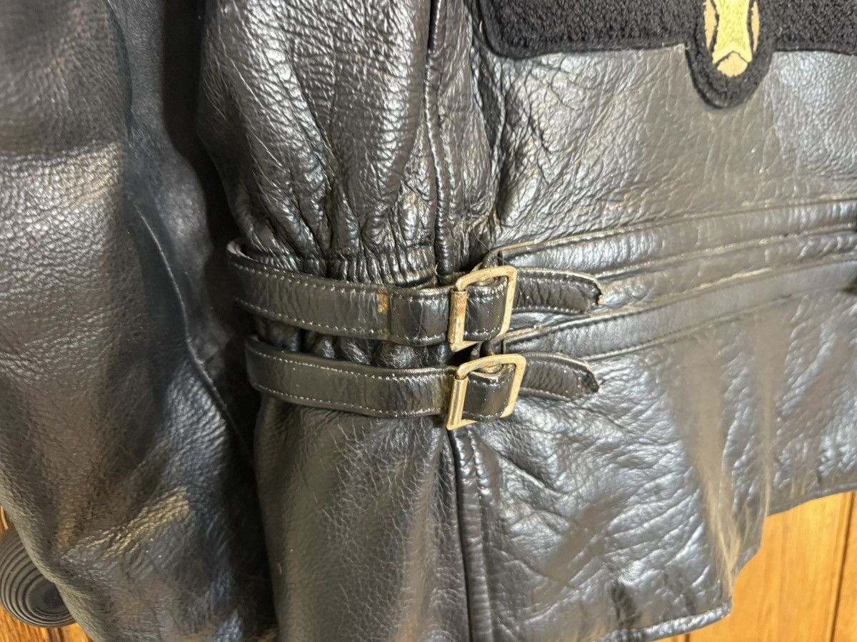 AMI A.M.I vintage leather patches motorcycle jacket rare oil Size US L / EU 52-54 / 3 - 19 Thumbnail