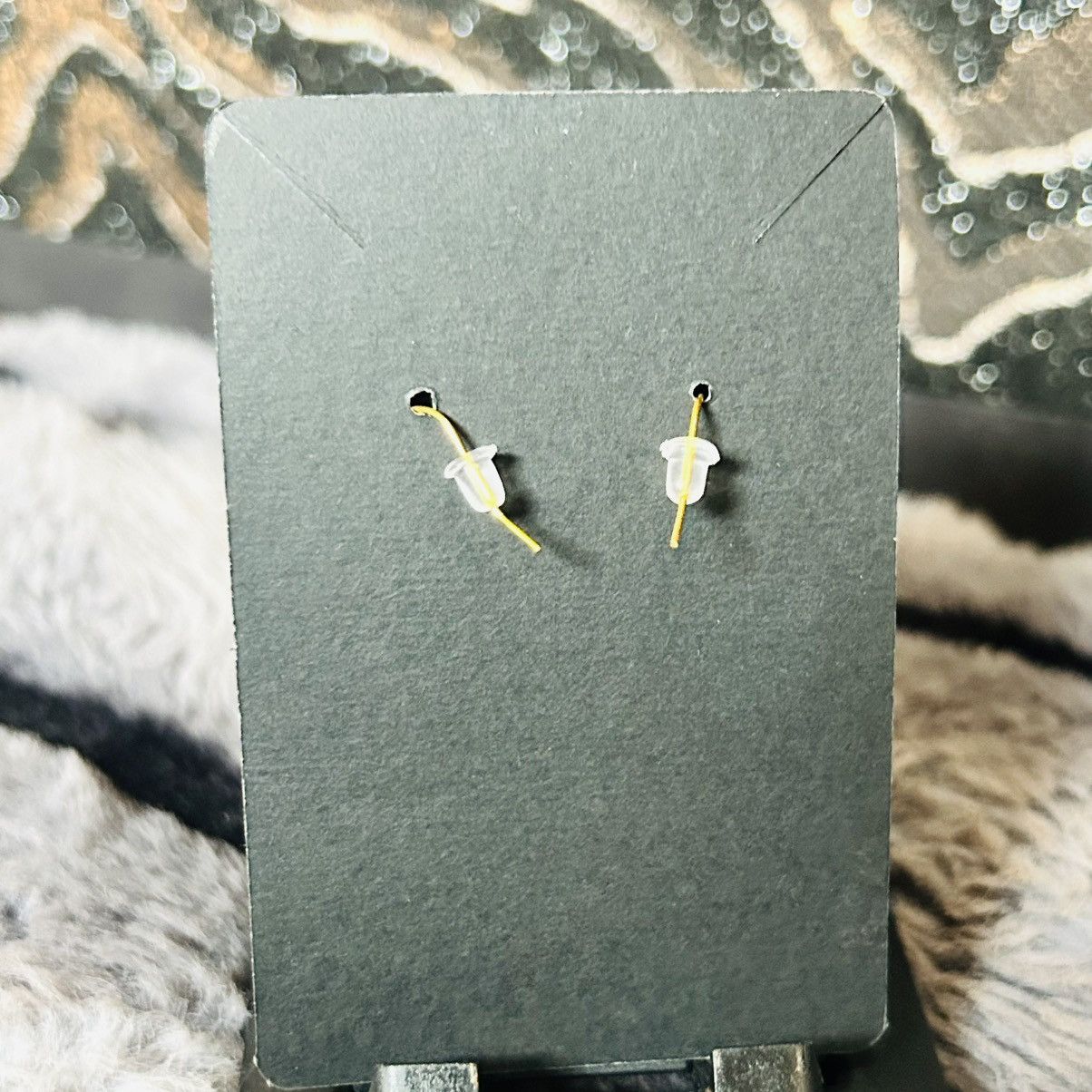 Handmade Handcrafted genuine blood stone milk glass earrings Size ONE SIZE - 4 Thumbnail