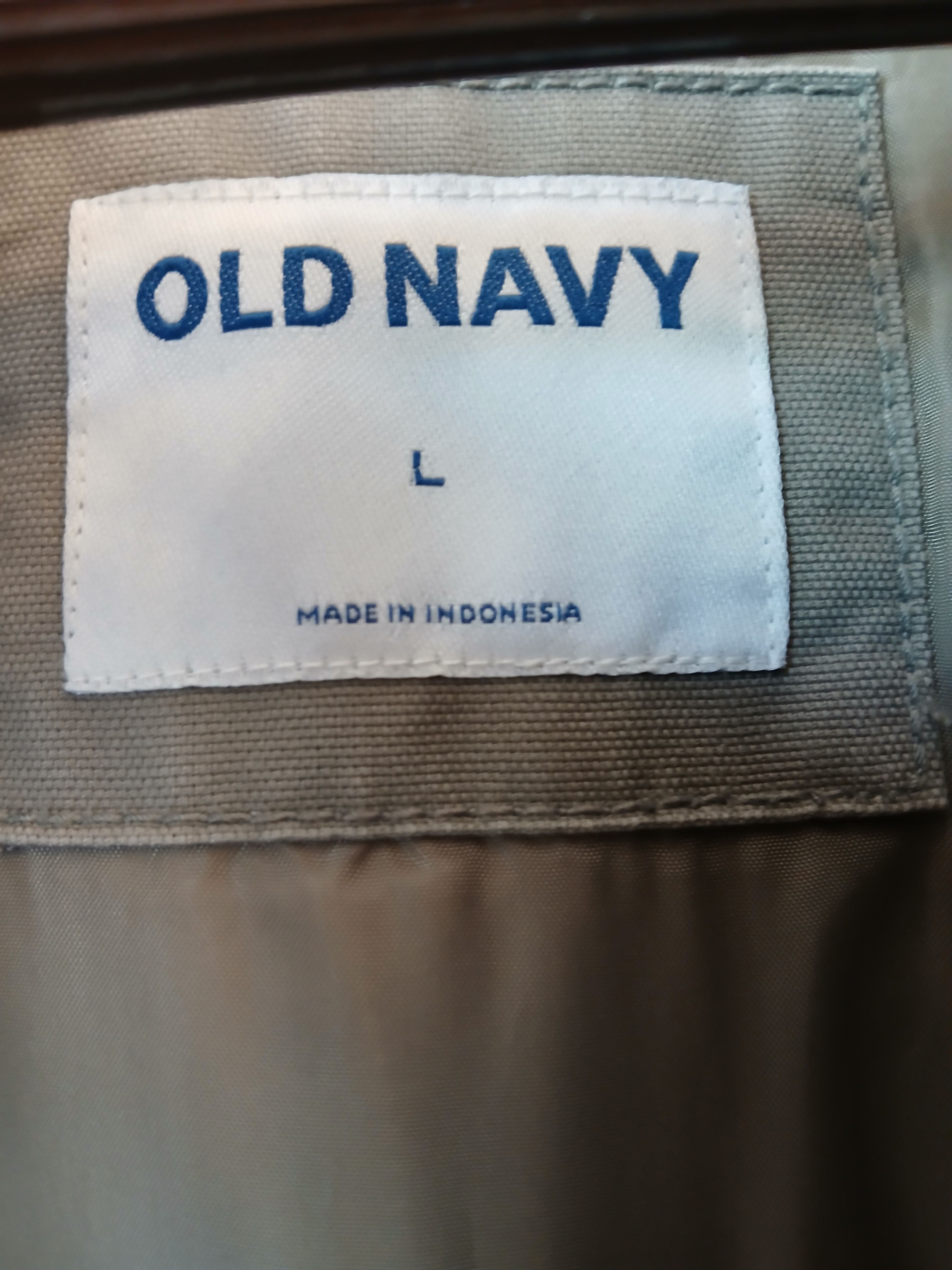 Old Navy Cropped Insulated Work Jacket Light Gray Size US L / EU 52-54 / 3 - 4 Thumbnail