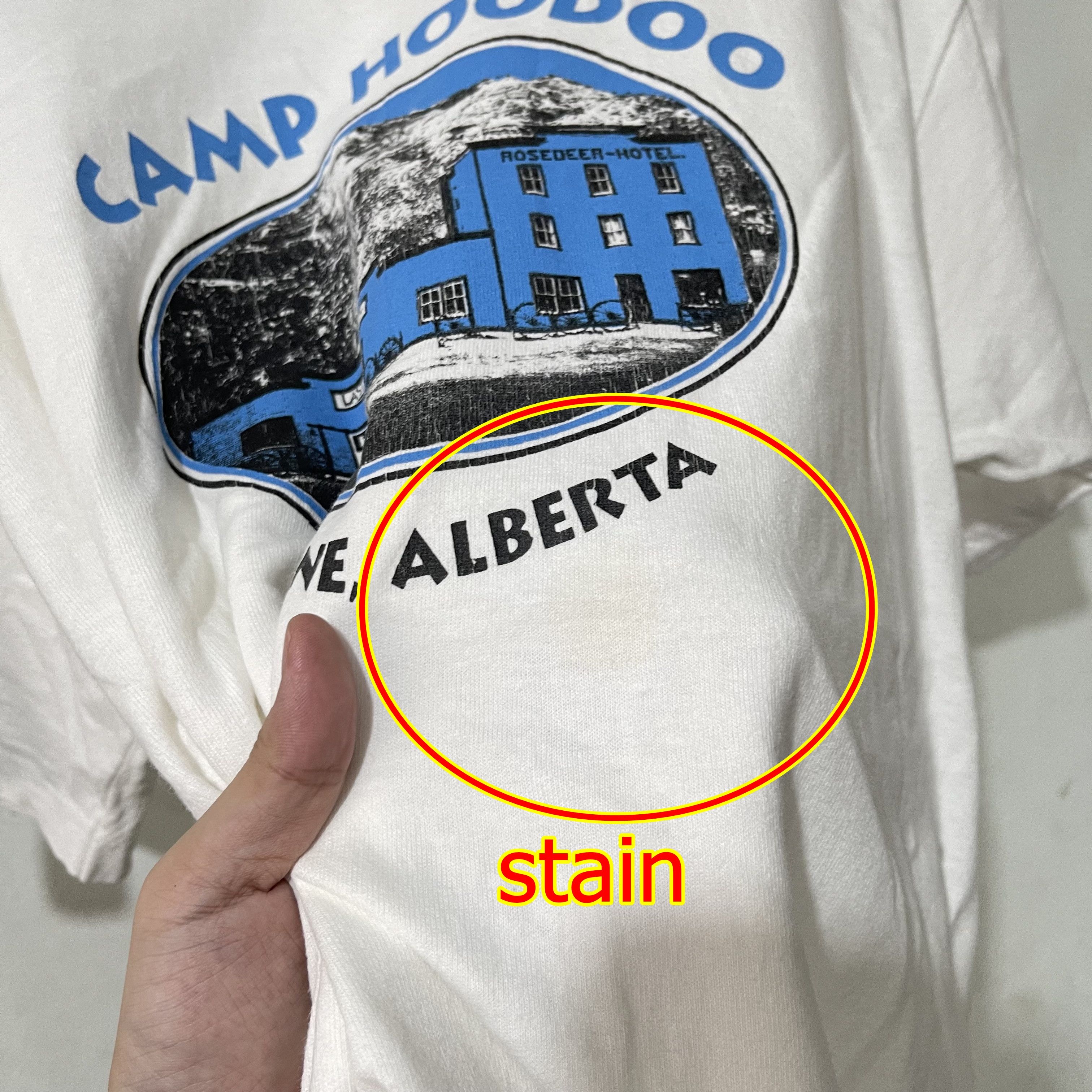 Vintage Vintage 90s Camp Hoodoo Wayne Alberta T-Shirt Size US L / EU 52-54 / 3 - 7 Thumbnail