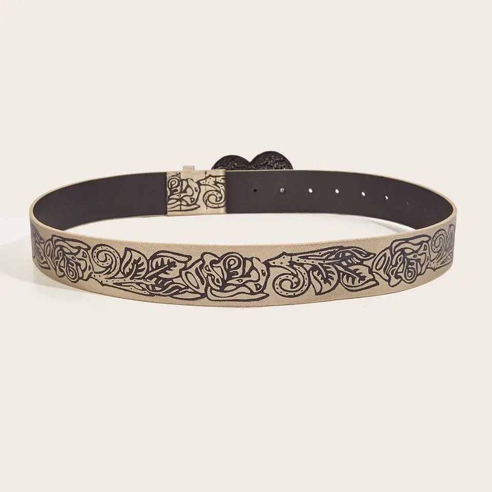 Japanese Brand × Vintage Retro Embossed Love Belt Size ONE SIZE - 4 Thumbnail