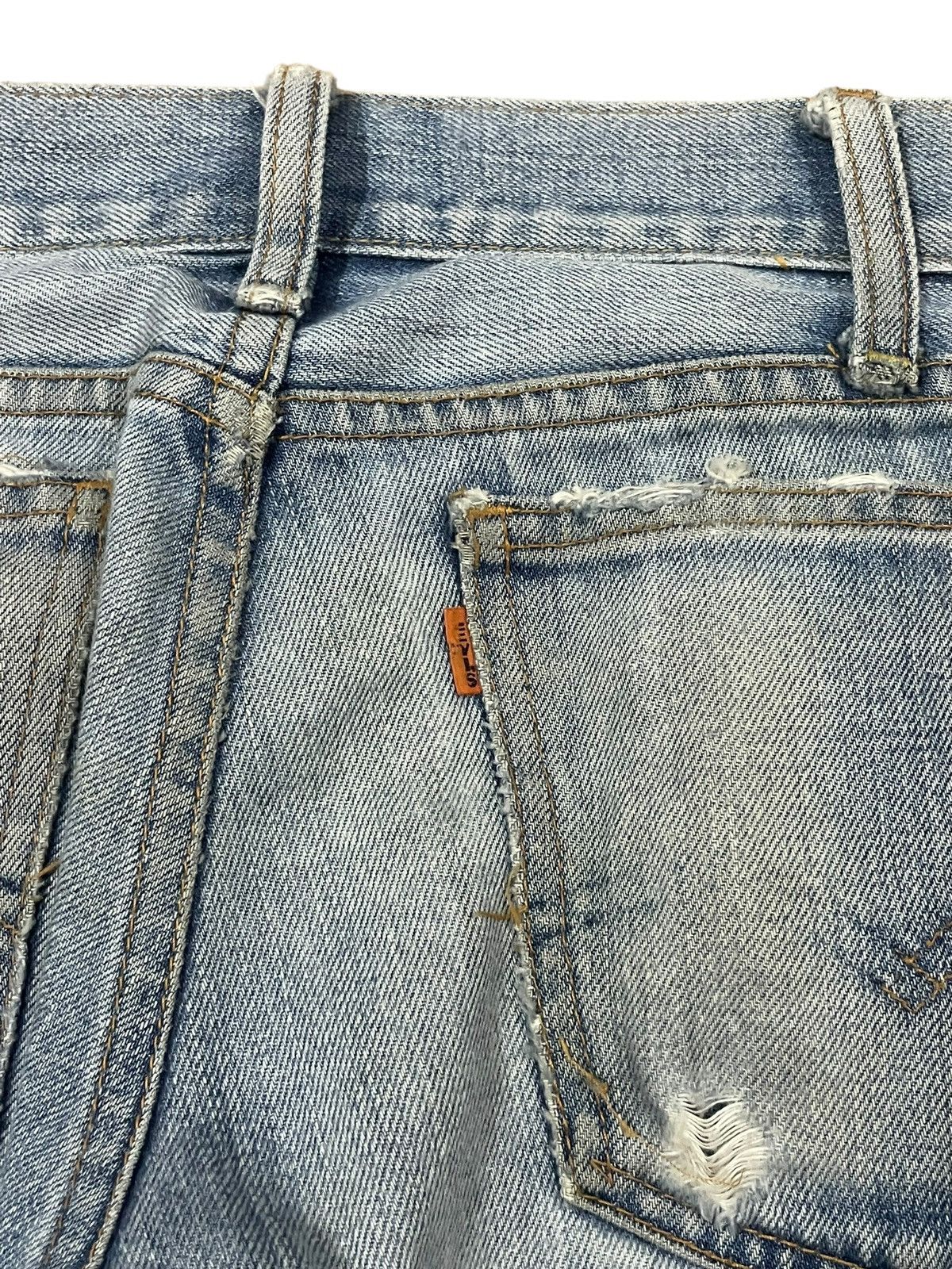 Levi's Vintage Clothing 1990s Levi’s 501 Orange Tab Big E Lot 68606 Distressed Jeans Size US 29 - 9 Thumbnail