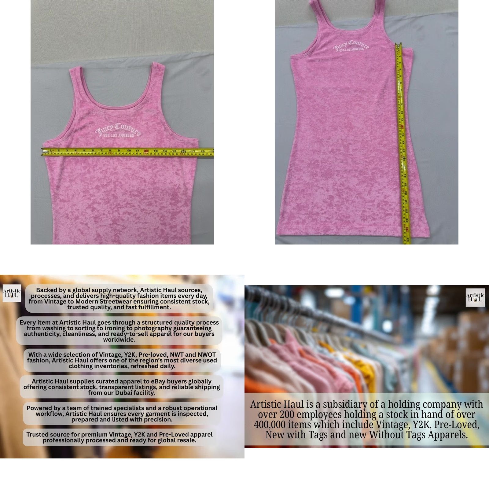 Juicy Couture Juicy Couture Pink Tank Dress M Terry Scoop Neck Women Casual Size M / US 6-8 / IT 42-44 - 8 Thumbnail