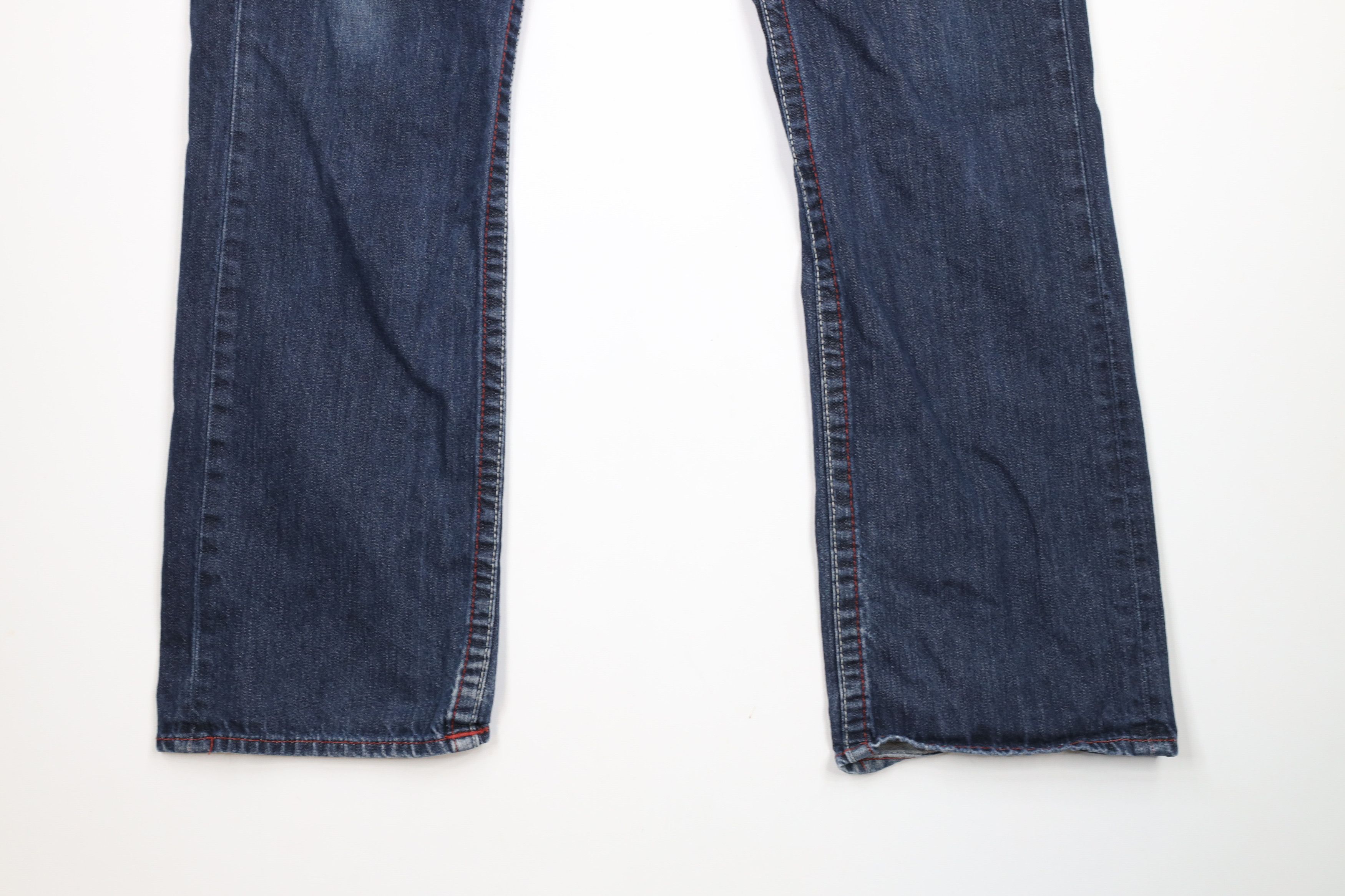 True Religion × Vintage Vintage True Religion Stitch Straight Leg Denim Jeans US Size US 36 / EU 52 - 4 Thumbnail