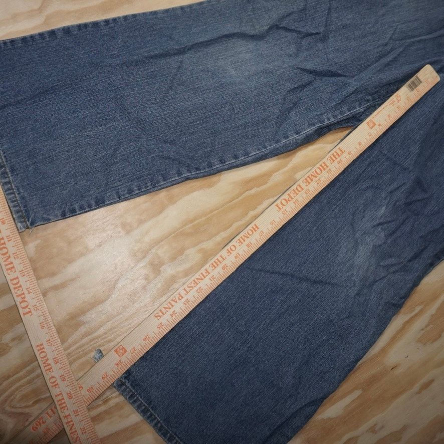 Anchor Blue 9 - Vintage Y2K anchor blue made in USA 1990s femme pants Size 29" - 3 Thumbnail