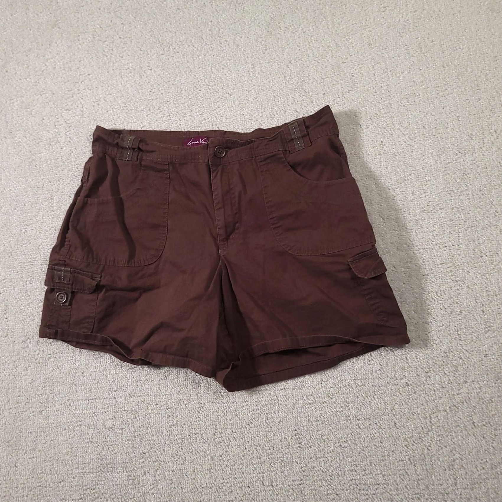 Gloria Vanderbilt Gloria Vanderbilt Cargo Shorts Womens 10 Brown Stretch Cargo Shorts Womens 10 Brown Stretch Size 32" / US 10 / IT 46 - 2 Thumbnail