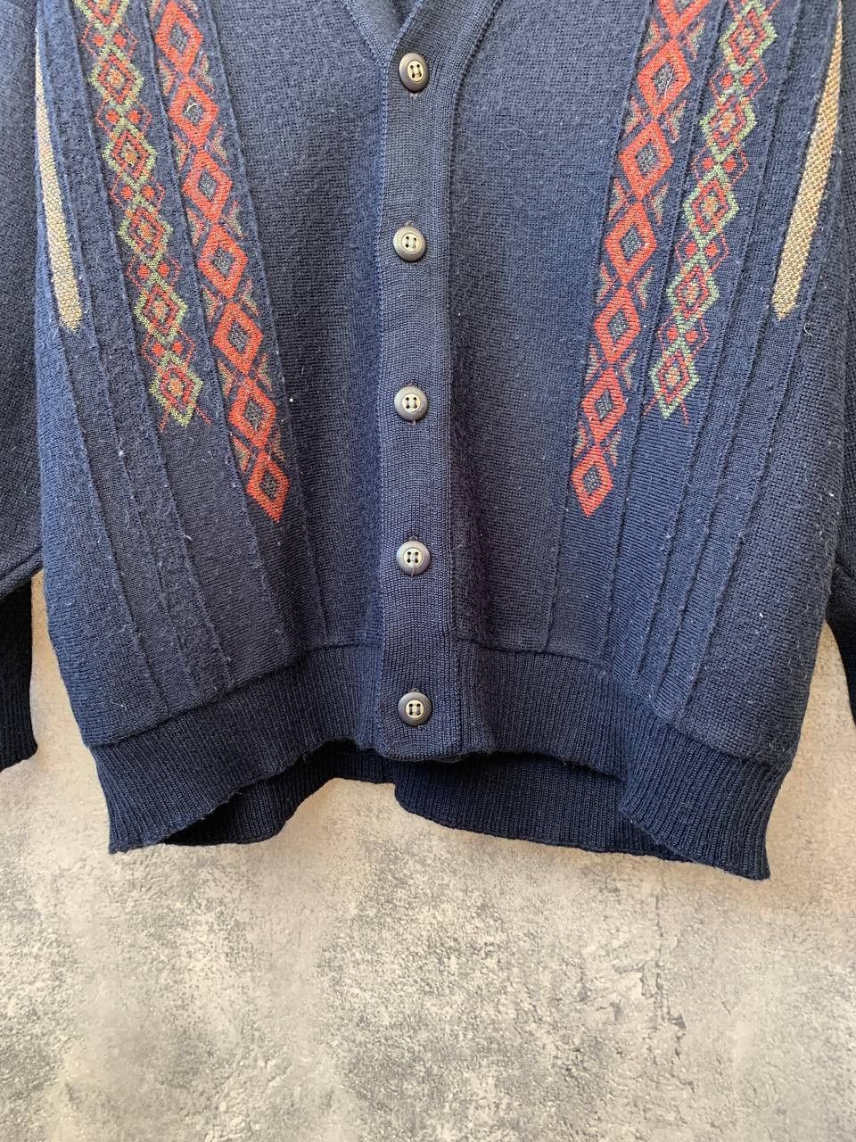Coogi Roberto Carlo Vintage Knit Cardigan Retro 80s 90s Size US L / EU 52-54 / 3 - 8 Thumbnail