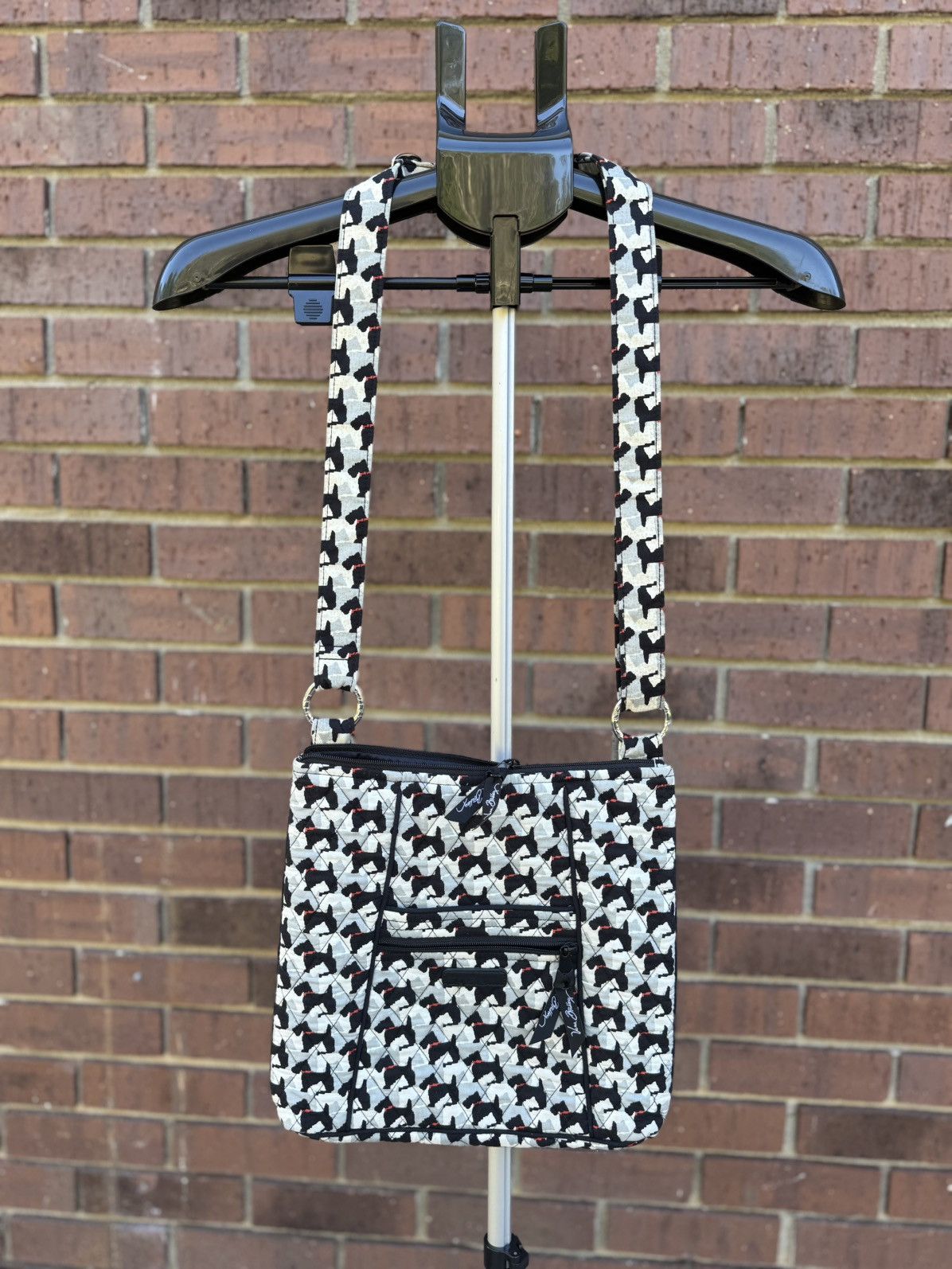 Vera Bradley Vera Bradley Crossbody Hipster Scottie Dog Black White Size ONE SIZE - 1 Thumbnail