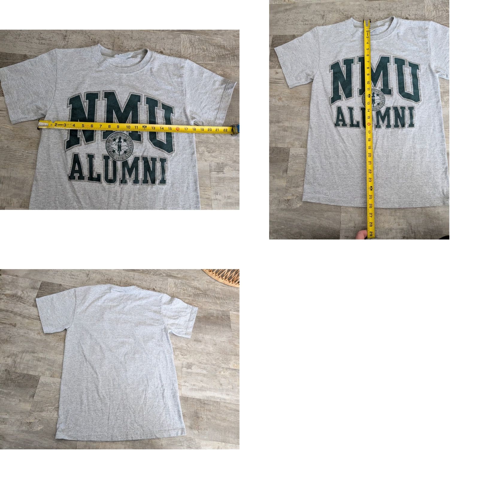 Vintage VINTAGE NMU Alumni Gray T-Shirt Crest NMU Wildcats Gear for Sports Big Cotton Unisex Adults Small Mens Girls Womens Size US S / EU 44-46 / 1 - 8 Thumbnail