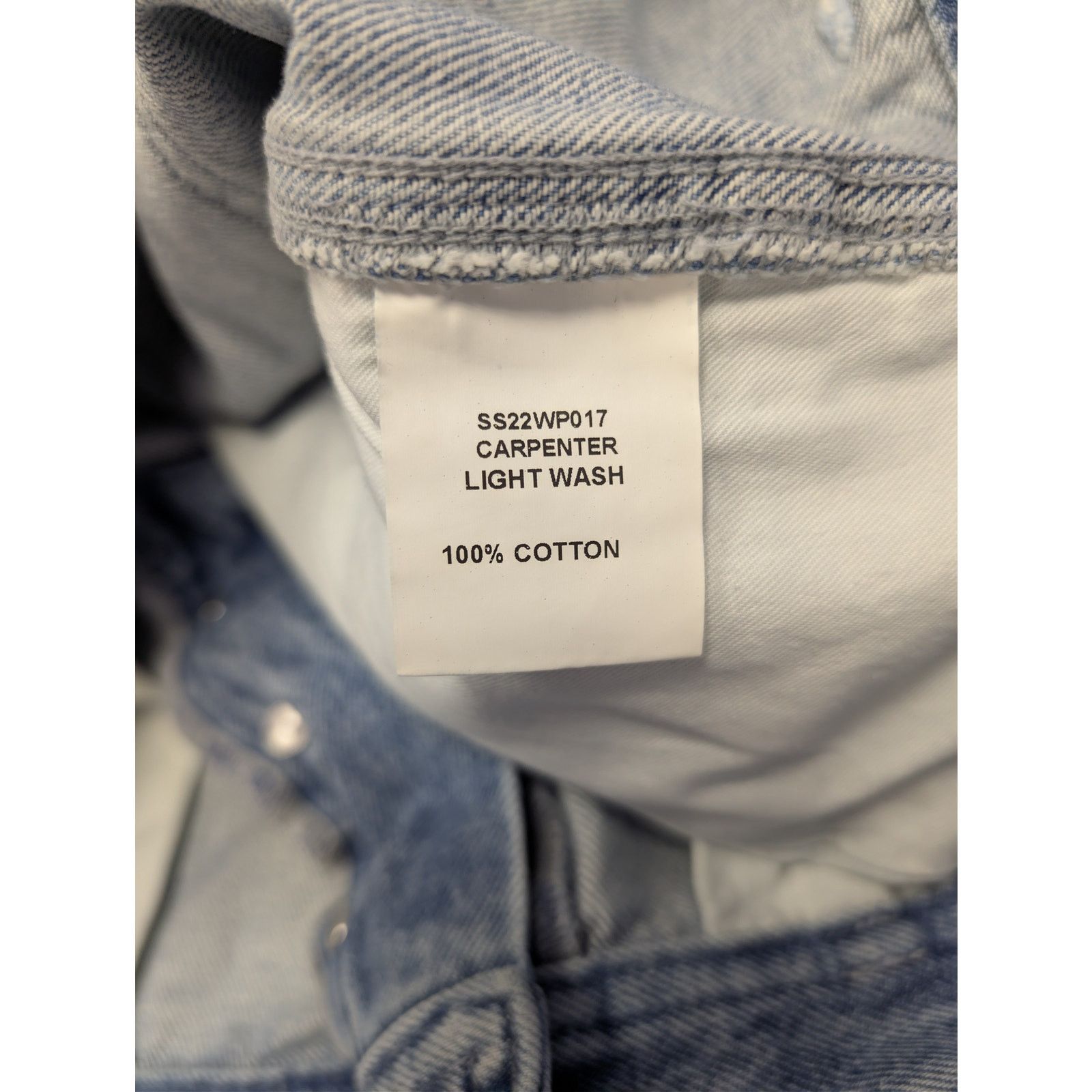 Aime Leon Dore o1rshd1 Carpenter Pant Denim Jeans in Light Wash Blue Size US 36 / EU 52 - 19 Thumbnail