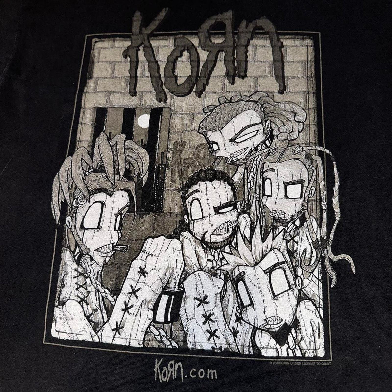 Alstyle × Band Tees × Vintage Vintage 2000 KORN Sick And Twisted Tour Band T Shirt size M Size US M / EU 48-50 / 2 - 7 Thumbnail