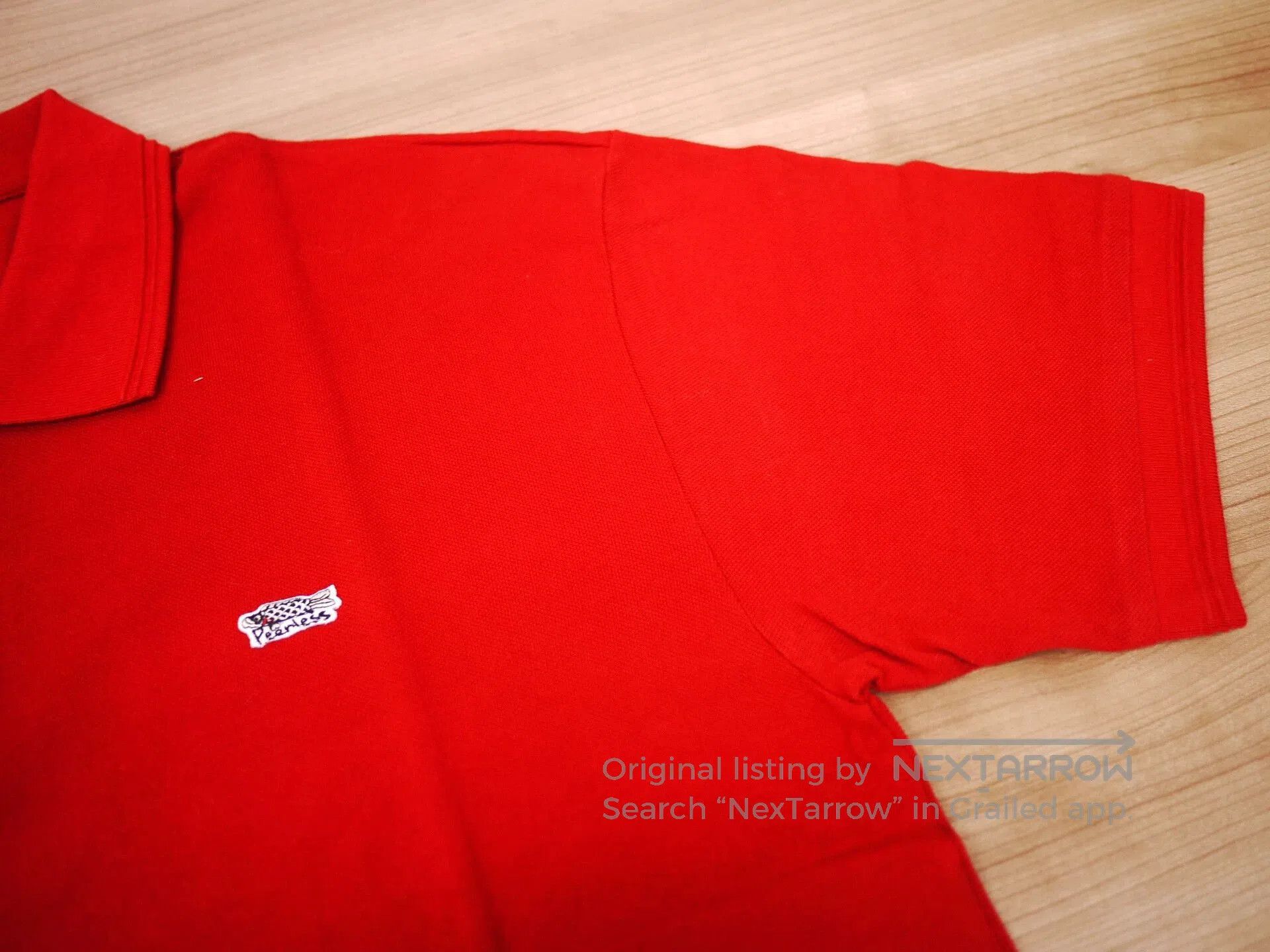 Visvim Red Short Sleeve Polo Shirt. Size US M / EU 48-50 / 2 - 4 Thumbnail