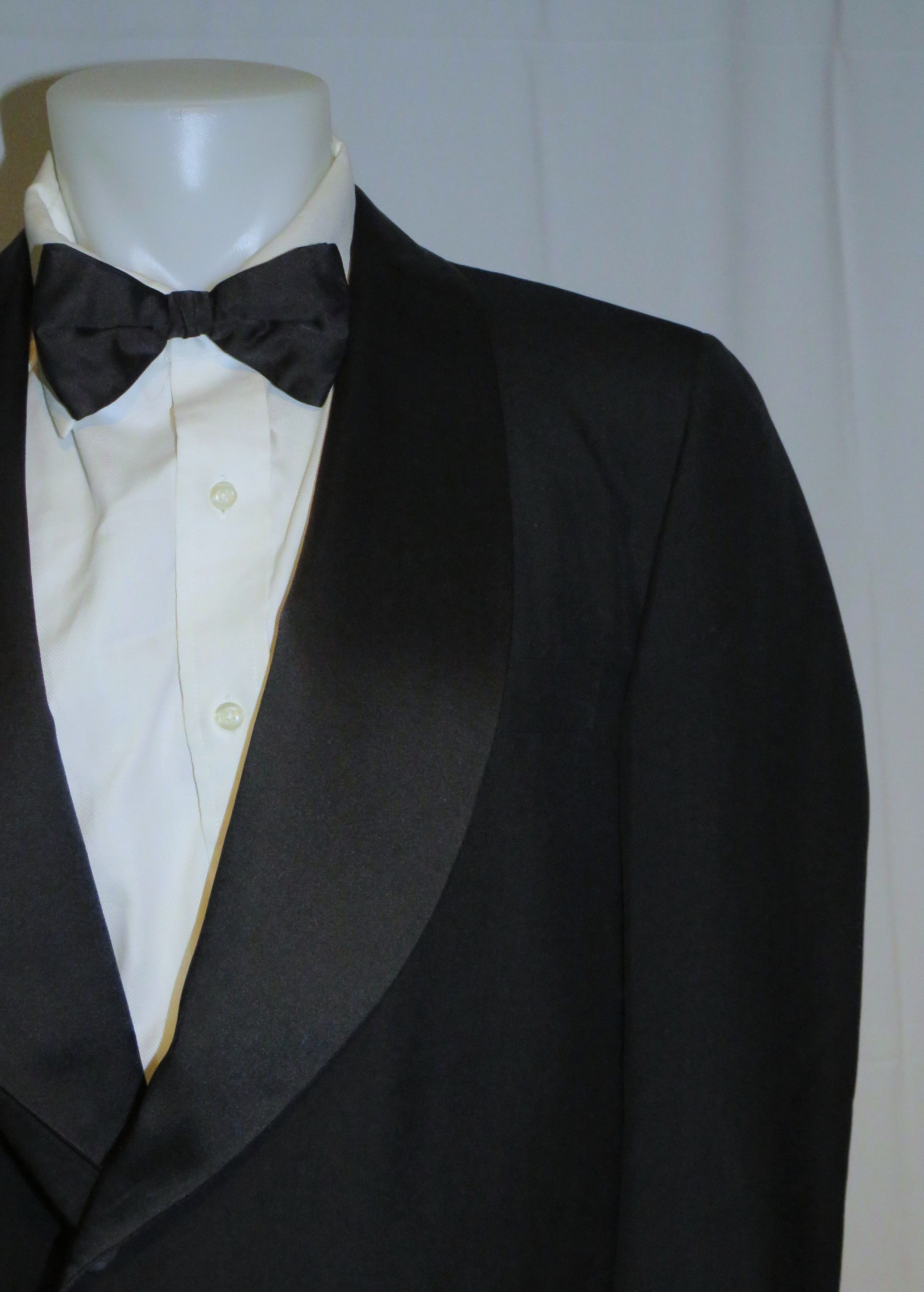 Other Chipp New Haven Black Barathea Vintage Dinner Jacket 43R Size 44R - 4 Thumbnail