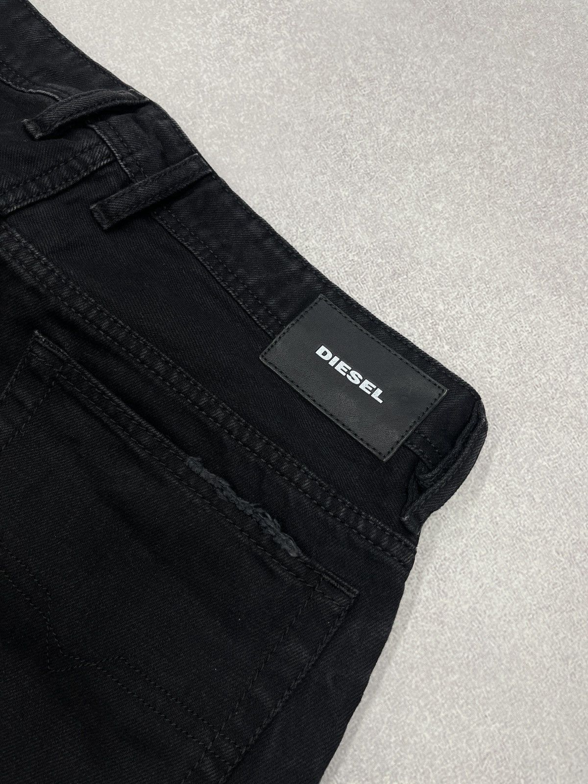 Diesel Mens Diesel Thoshorts With Holes Black Shorts Avant Garde Size US 30 / EU 46 - 4 Thumbnail