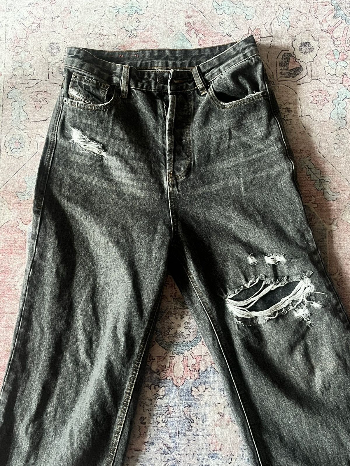 Diesel Diesel distressed denim - Y2K archive vintage wash Size US 37 - 2 Thumbnail