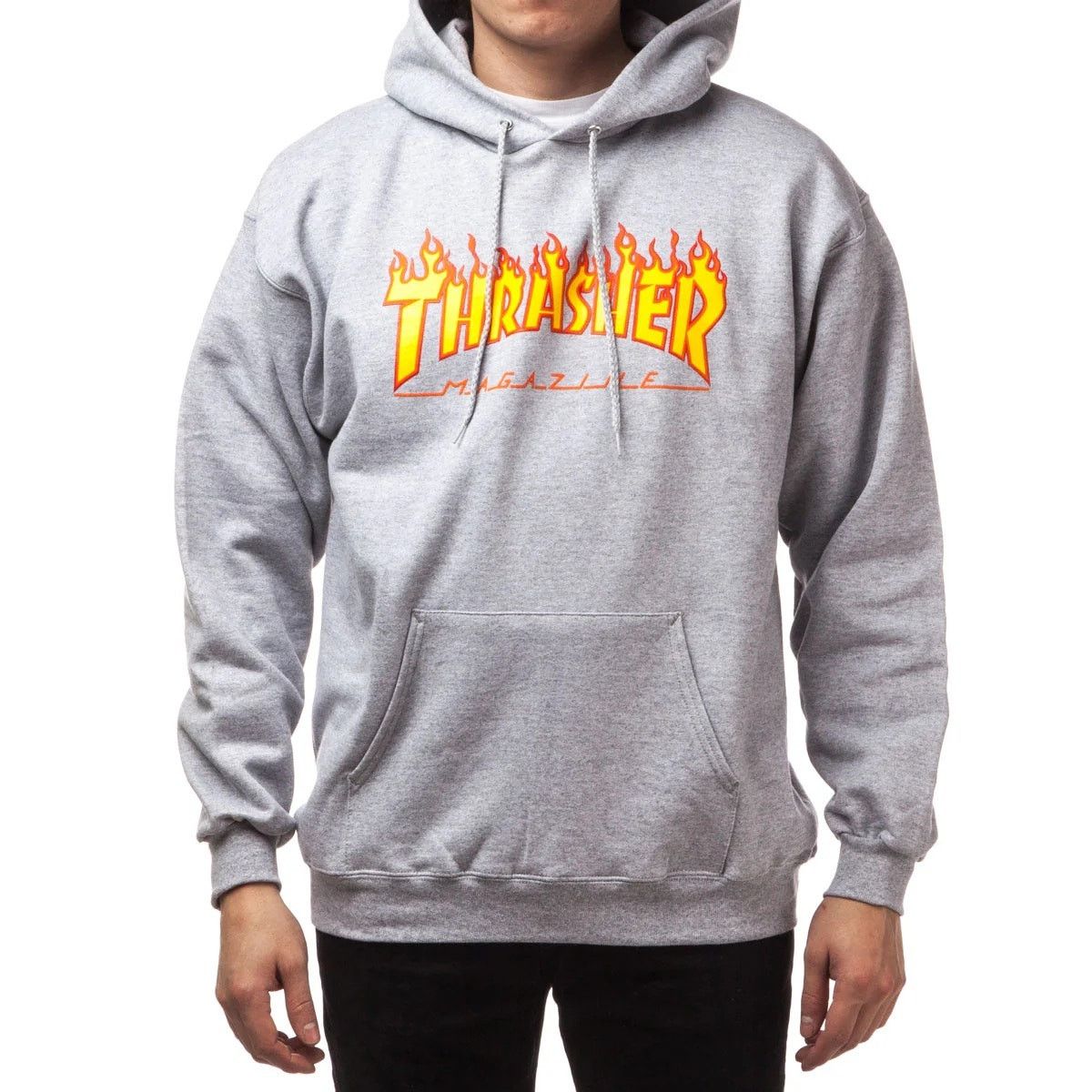 Thrasher Thrasher Skateboard Magazine Men's Flame Logo Hoodie in Grey Size US S / EU 44-46 / 1 - 2 Thumbnail