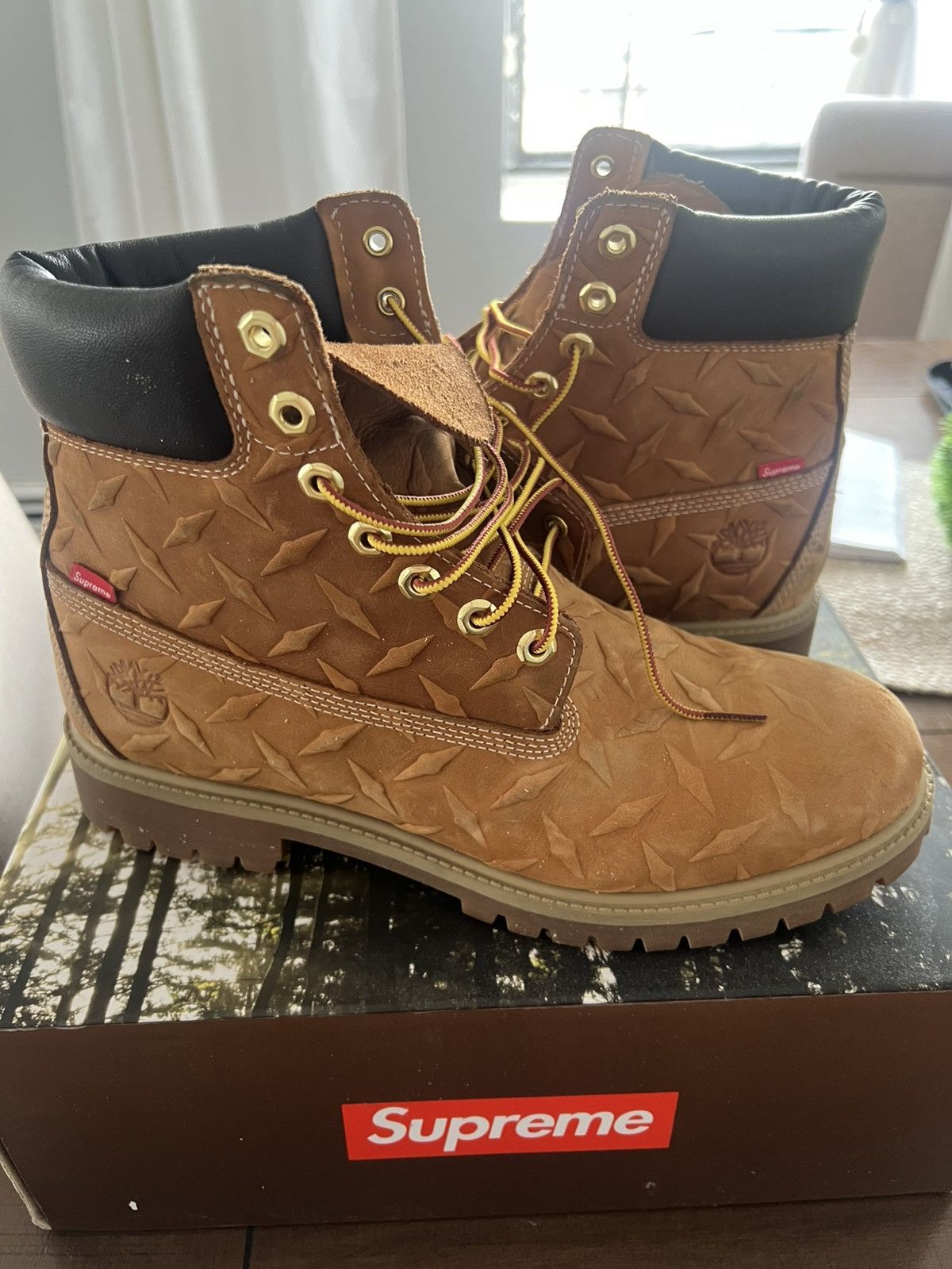 Supreme × Timberland Supreme Timberland Diamond Plate Boot Size US 10.5 / EU 43-44 - 1 Thumbnail