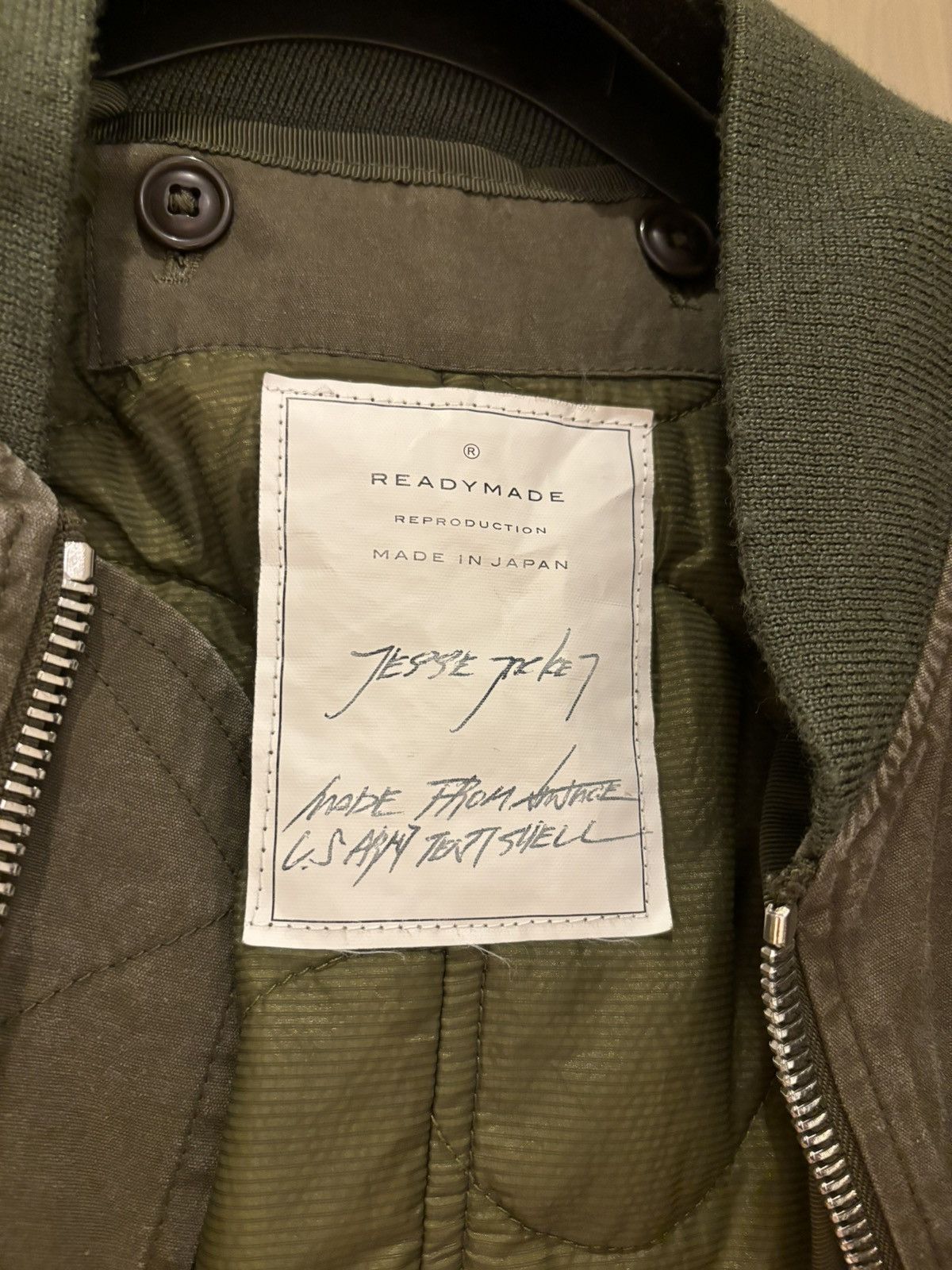 READYMADE Readymade Jesse MA-1 Bomber Jacket Olive Size US M / EU 48-50 / 2 - 5 Thumbnail