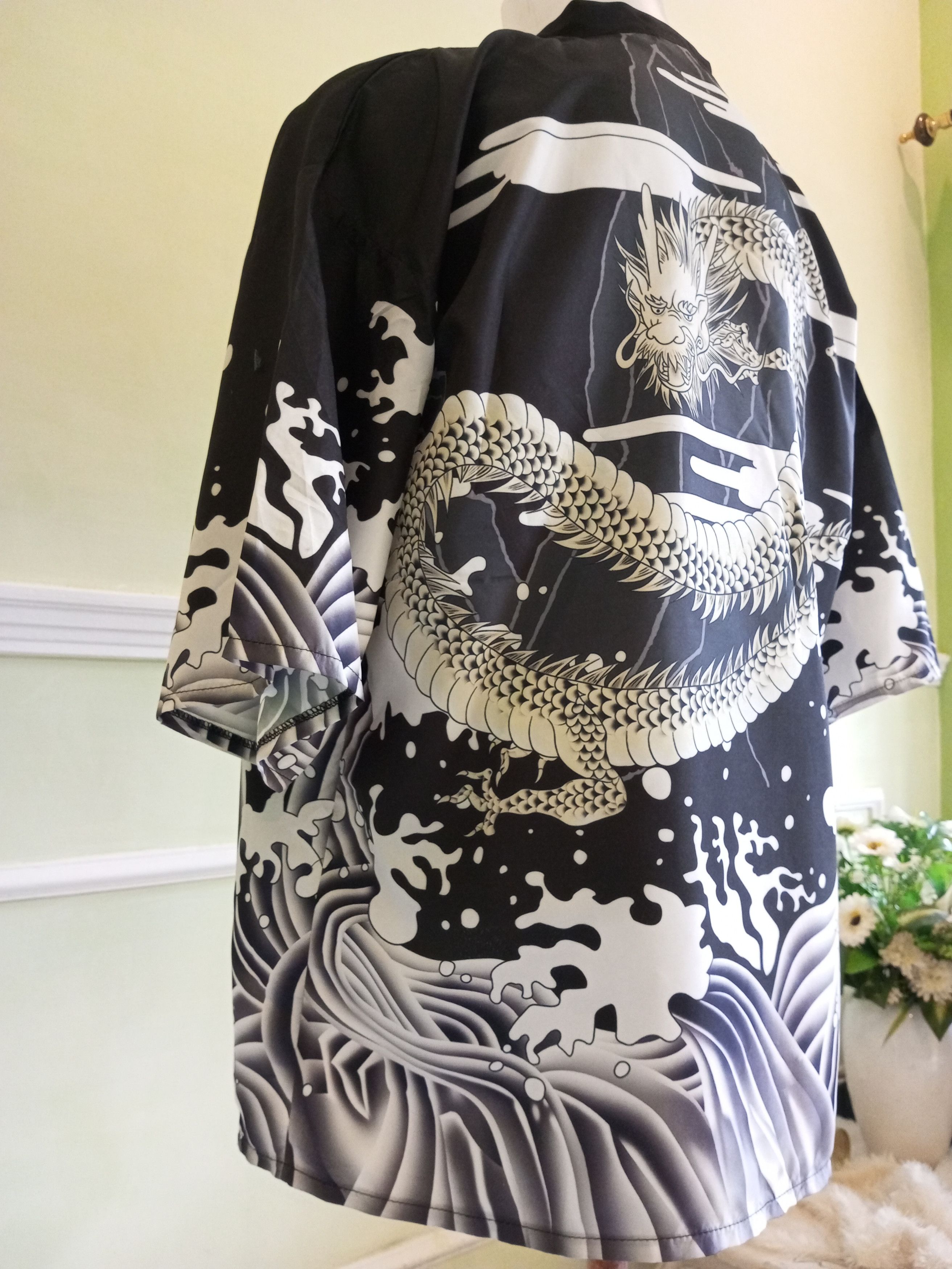 Japanese Brand Vintage kimono Japan dragon all over print Size US L / EU 52-54 / 3 - 7 Thumbnail