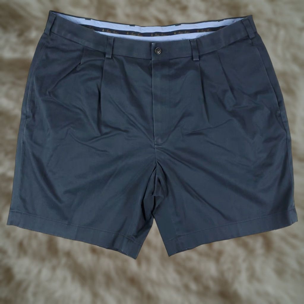 Brooks Brothers VINTAGE Brooks Brothers Mens Shorts Size 38 Cotton Pleated Chino Casual Classic Preppy Blue Size US 38 / EU 54 - 1 Thumbnail
