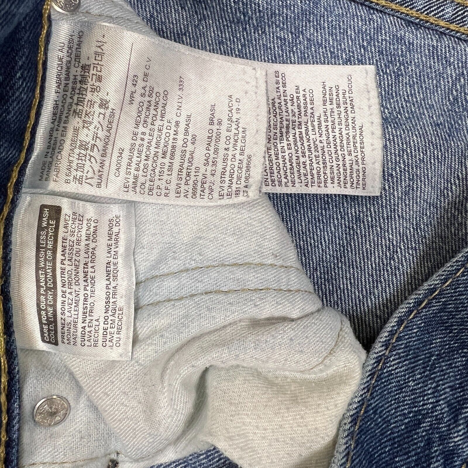 Levi's × Vintage Levi's 514 Jeans 32x31 Straight Fit American Denim Pants Size US 32 / EU 48 - 8 Thumbnail