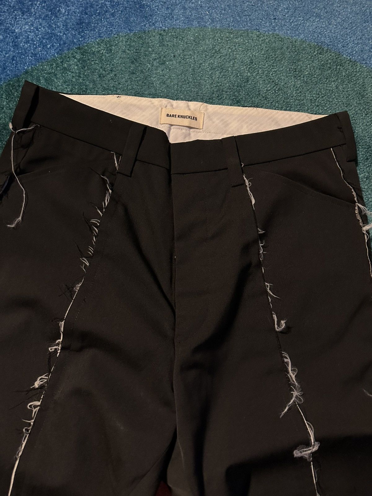Bare Knuckles Bare Knuckles Raw Edge Flared Trousers Size US 34 / EU 50 - 4 Thumbnail
