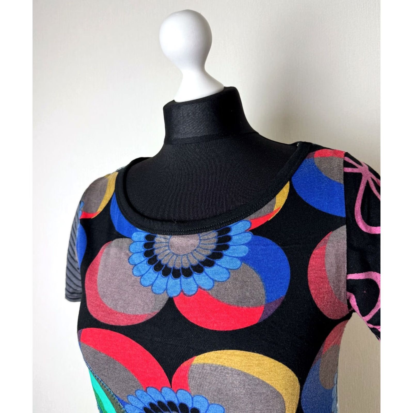 Desigual Desigual Shirt Tunic L Multicoloured Womens Short Sleeve Tunic Length L Size L / US 10 / IT 46 - 2 Thumbnail
