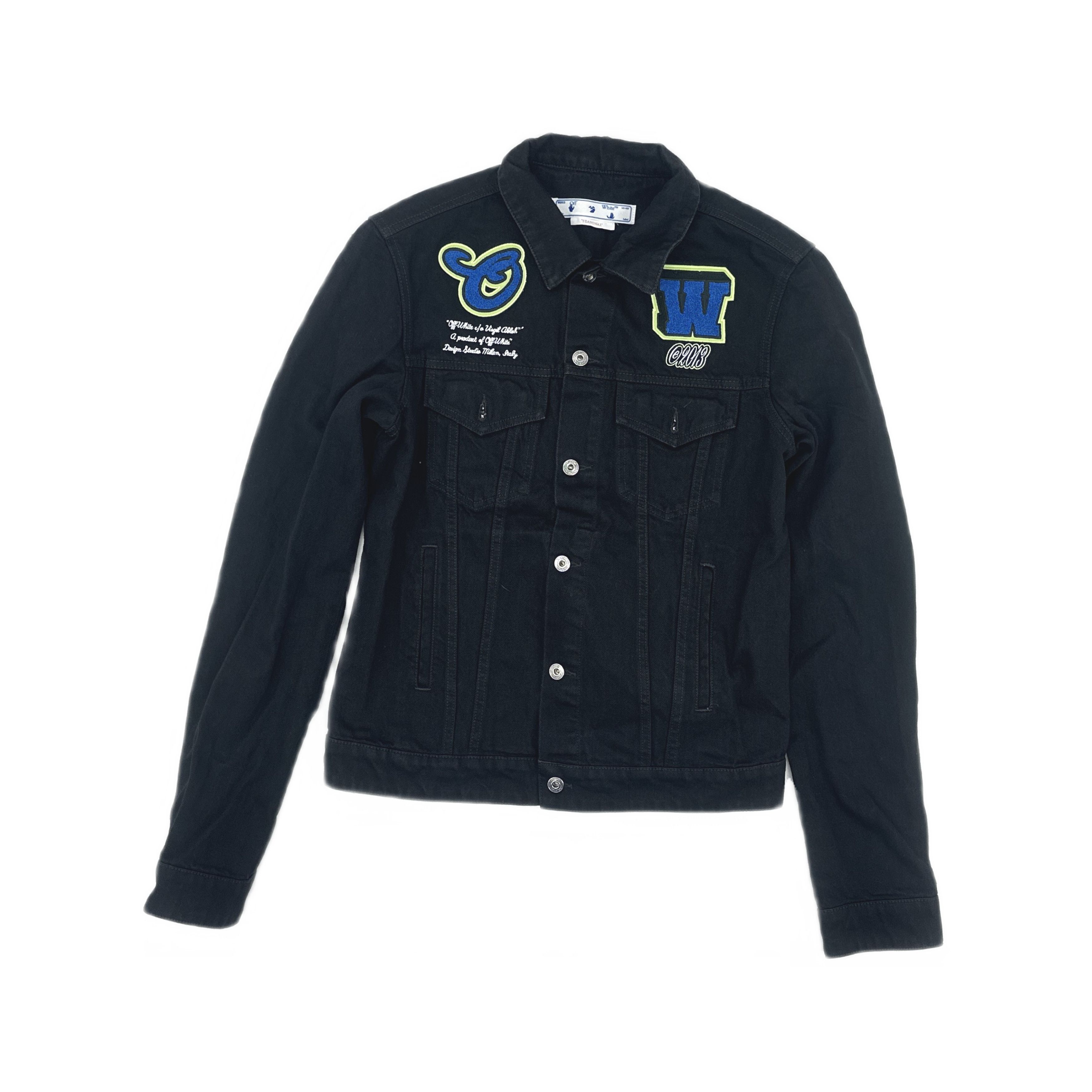 Off-White Off-White Logo Patch Denim Jacket XL Size US XL / EU 56 / 4 - 1 Thumbnail