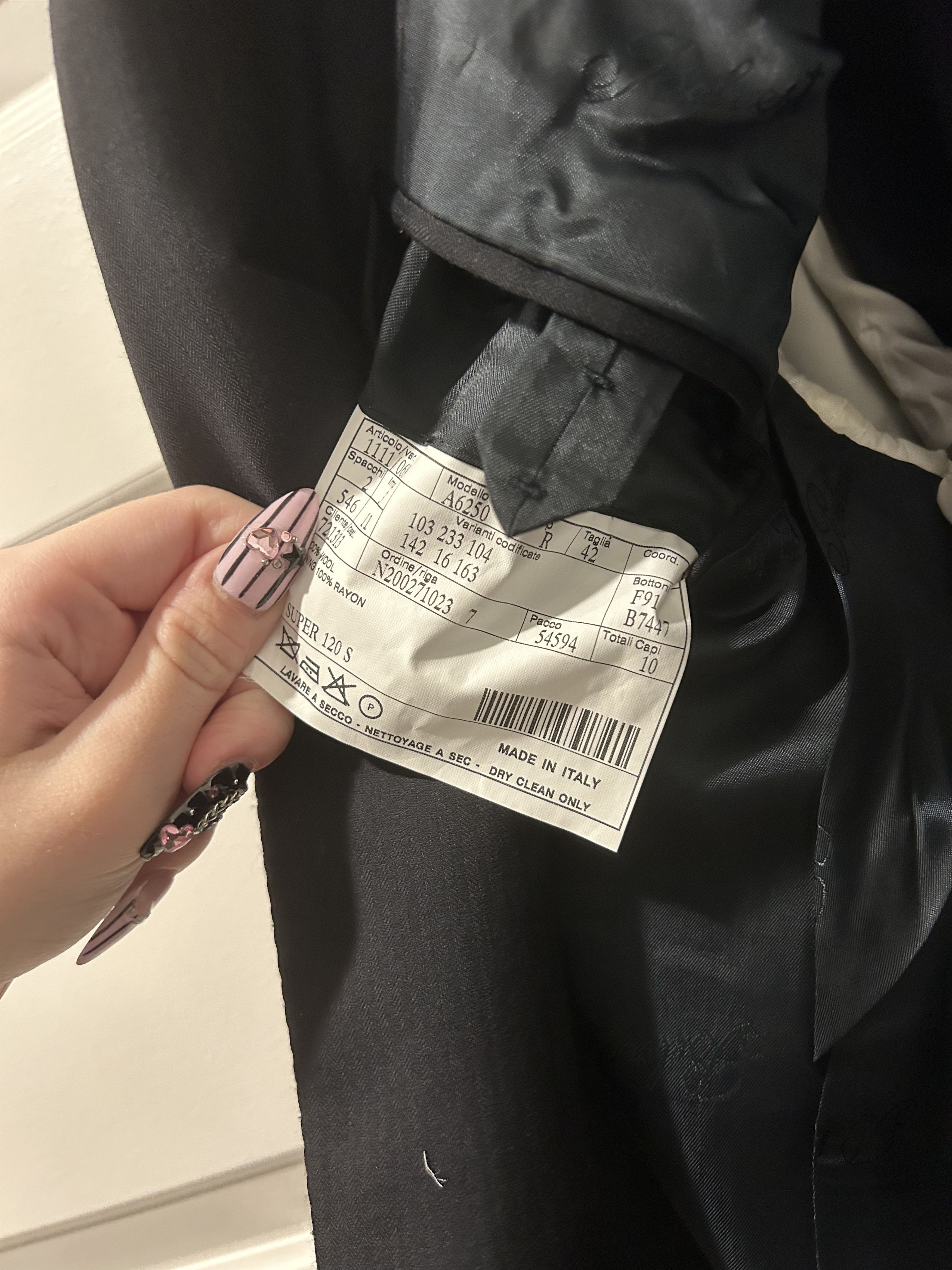 Other Vintage Custom Italian Behest Damiani Miami Two Piece Suit Size 42R - 4 Thumbnail