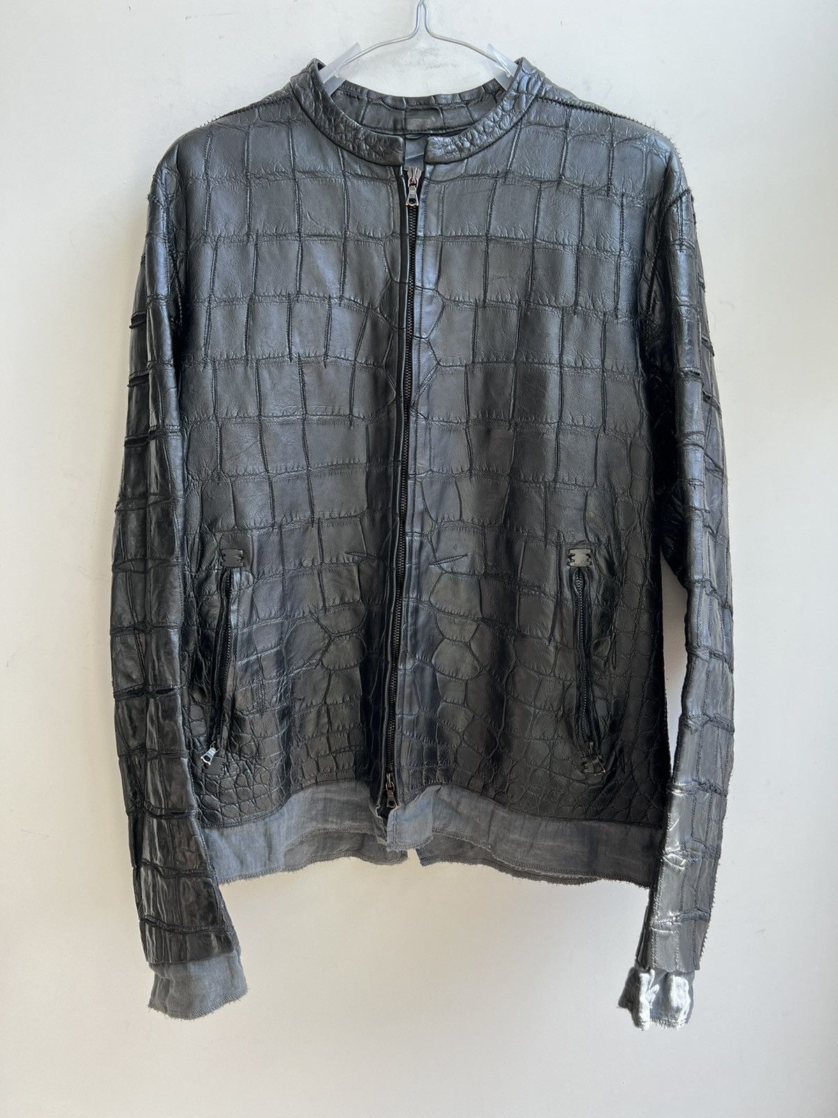 Isaac Sellam Experience black alligator jacket