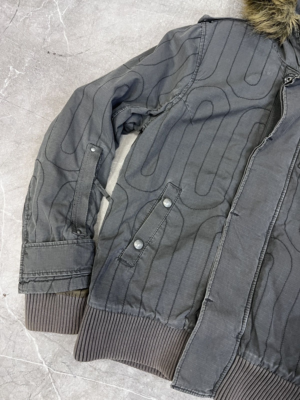 G-Star G-star if six was nine grey jacket fur hood bomber y2k Size US M / EU 48-50 / 2 - 4 Thumbnail