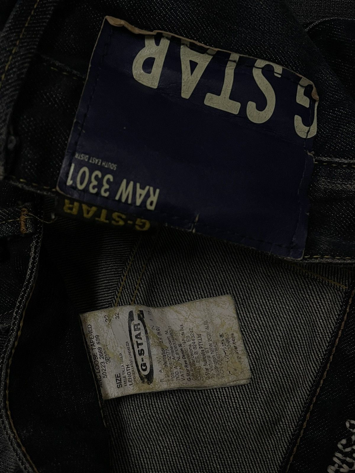 Designer Vintage Designer Gstar Oroginals Raw 3301 Denim Size US 32 / EU 48 - 17 Thumbnail