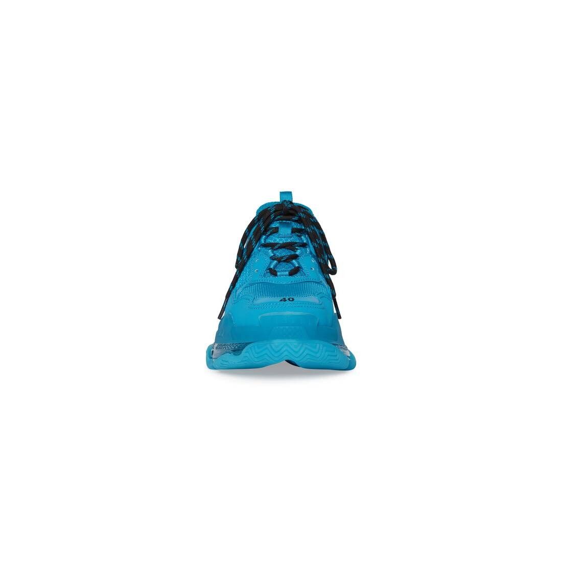 Balenciaga o1bcso1str1224 Triple S Clear Sole Sneakers in Blue Size US 12 / EU 45 - 3 Thumbnail