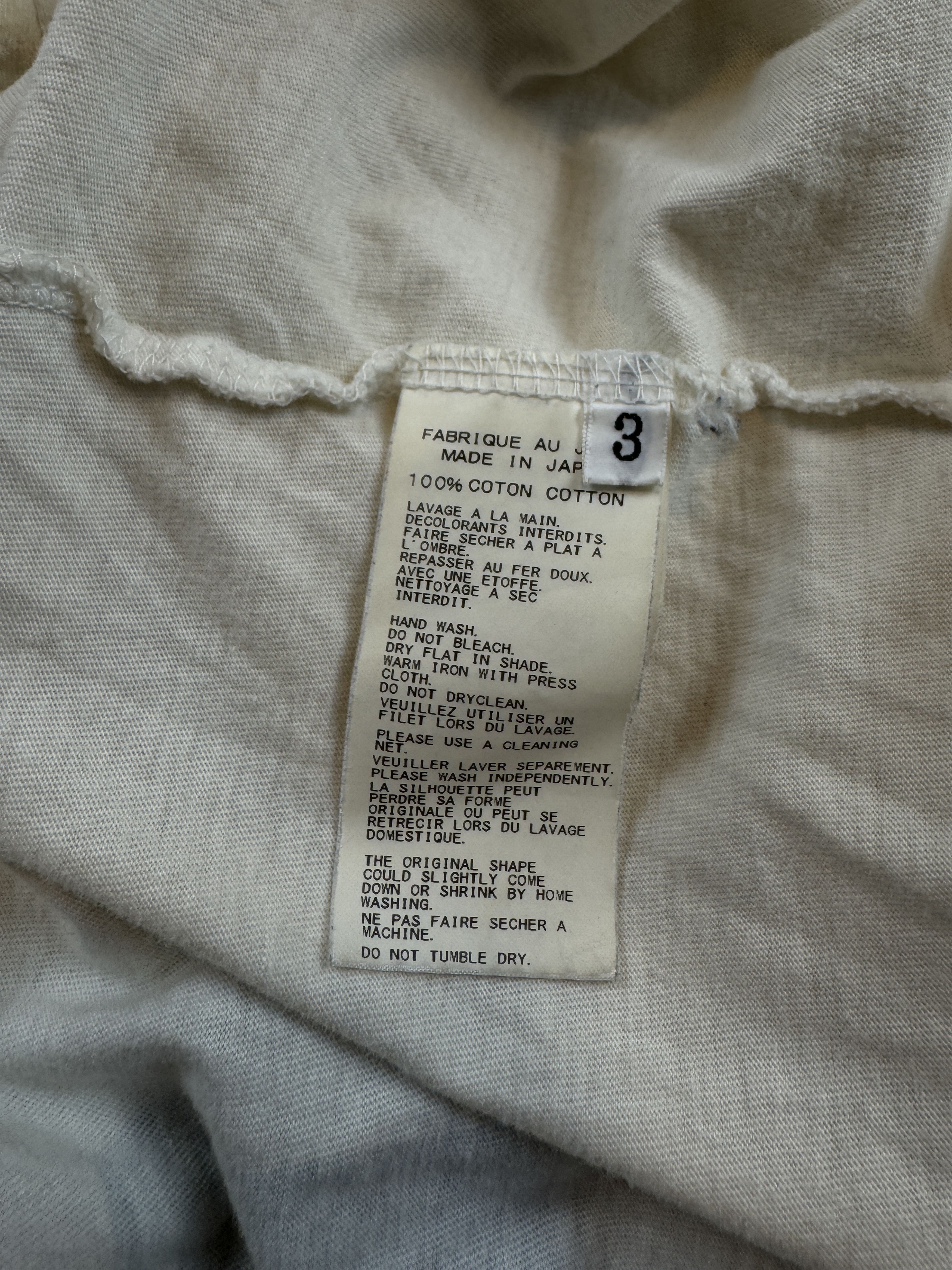 Yohji Yamamoto Yohji Yamamoto Scare Tee Size US L / EU 52-54 / 3 - 5 Thumbnail
