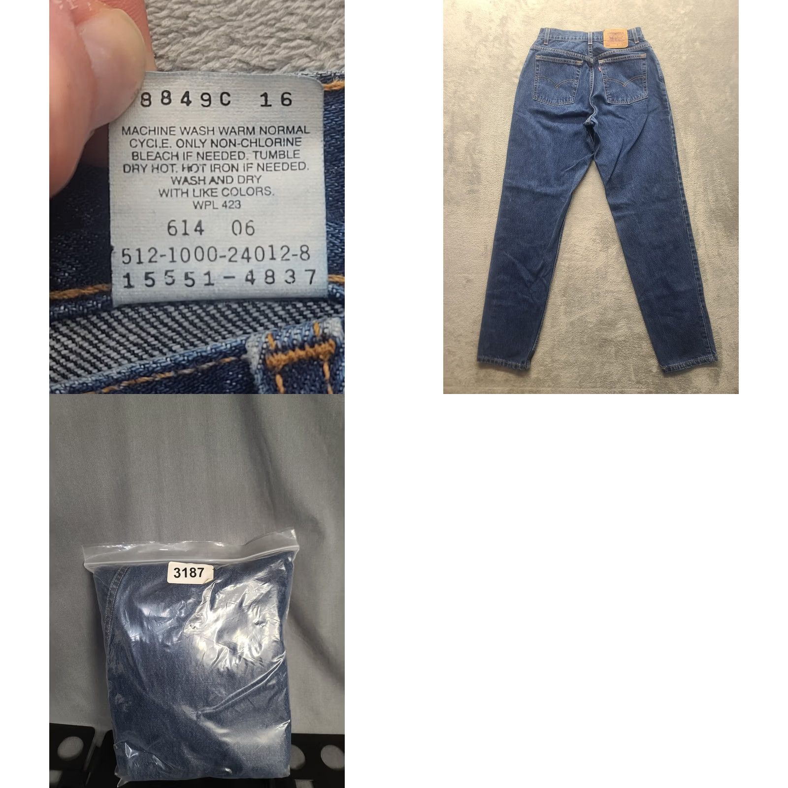 Levi's VINTAGE Levi's 550 Jeans Womens 12 Long 26x32 Relaxed Tapered Denim Blue 90s USA Women's Jeans Size 34" / US 12 / IT 48 - 8 Thumbnail