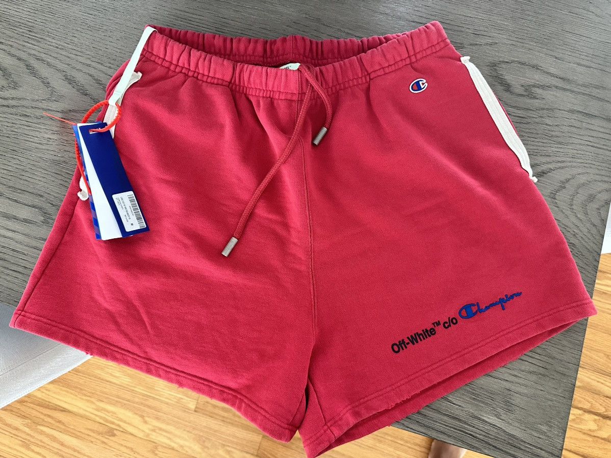 Champion x off white shorts hotsell